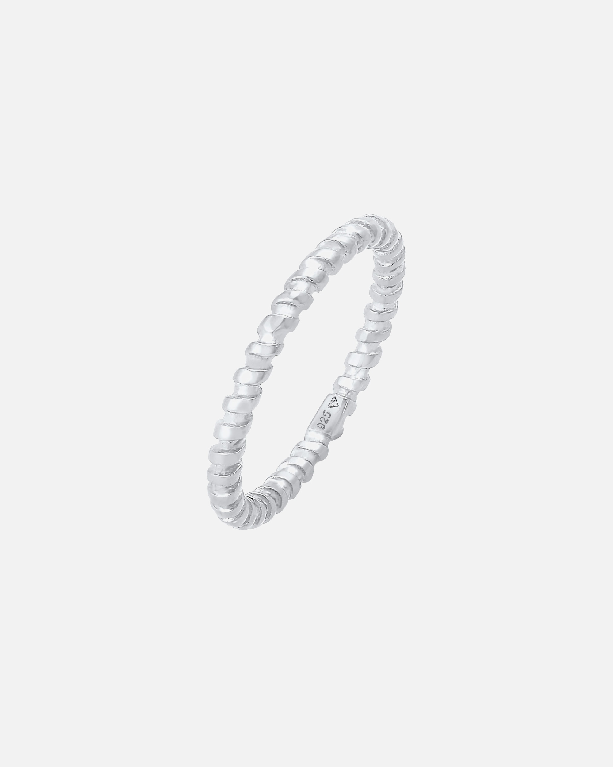 Anello di Femmina Elli Anello di impilamento Contorto Basico Trend Blogger in argento sterling 925 52