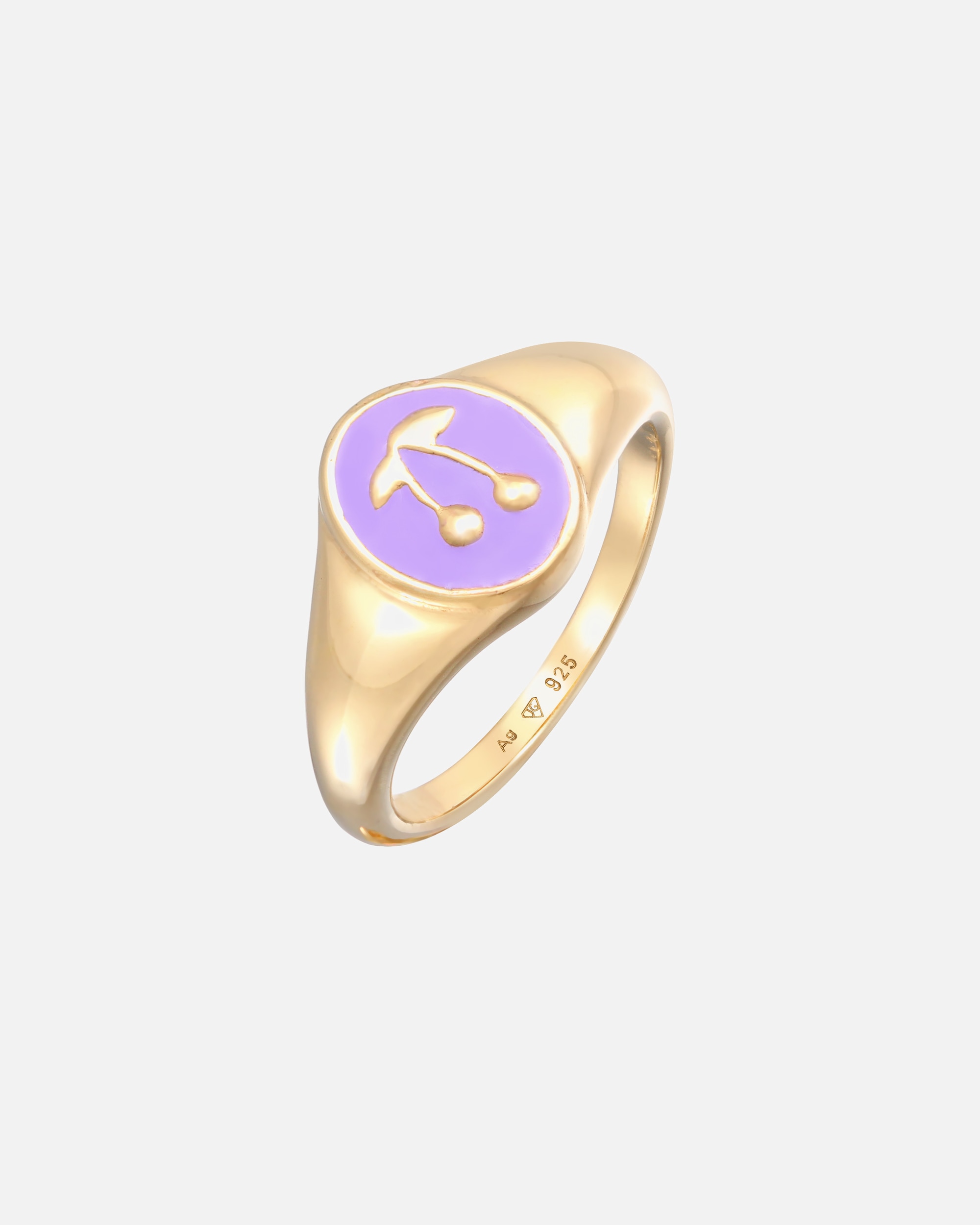 Anello di Femmina Elli Orso alla moda con smalto in argento 925 52