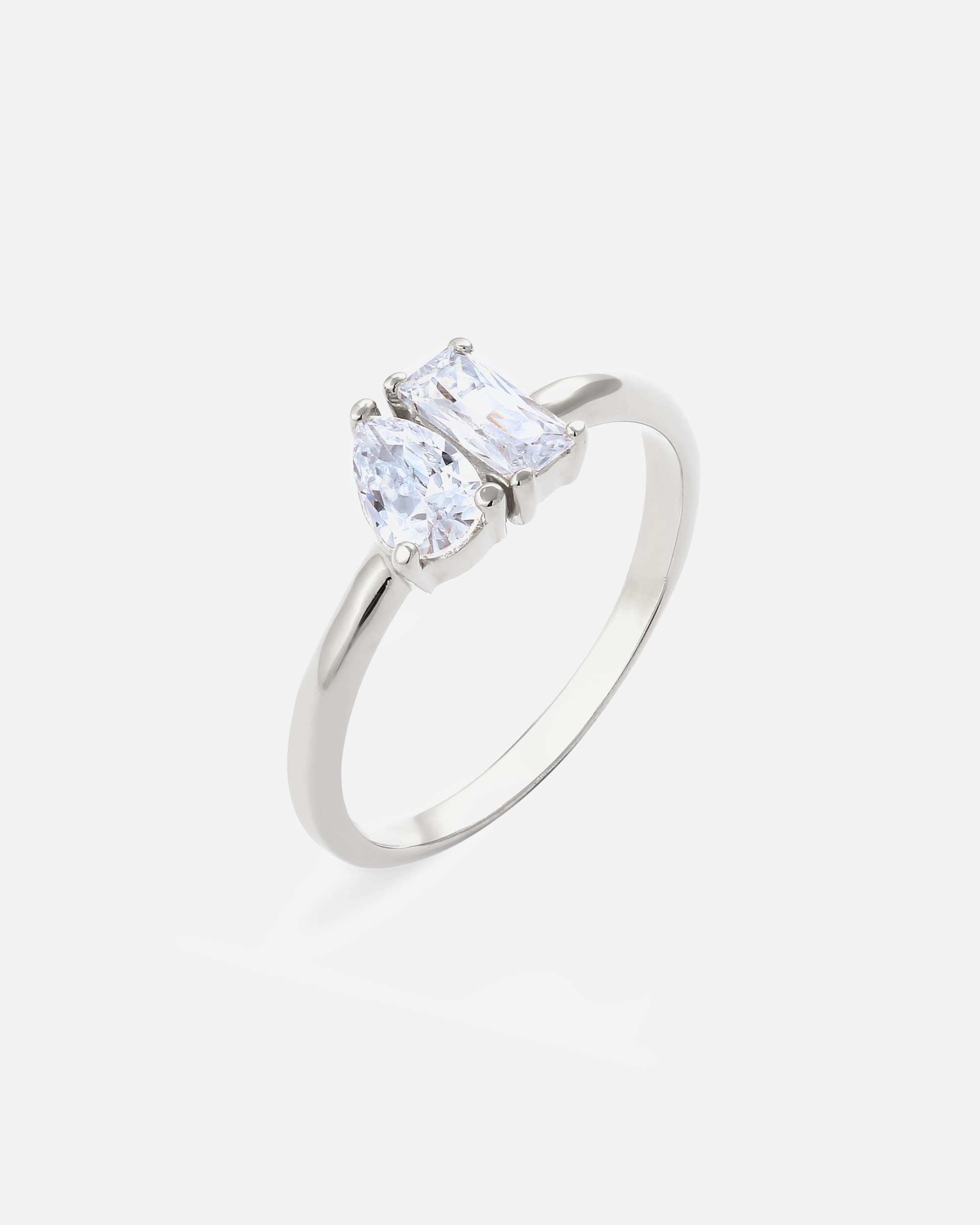 Anello di Femmina Elli Anello Goccia Zirconia Bianco 925 Sterling Silver 52