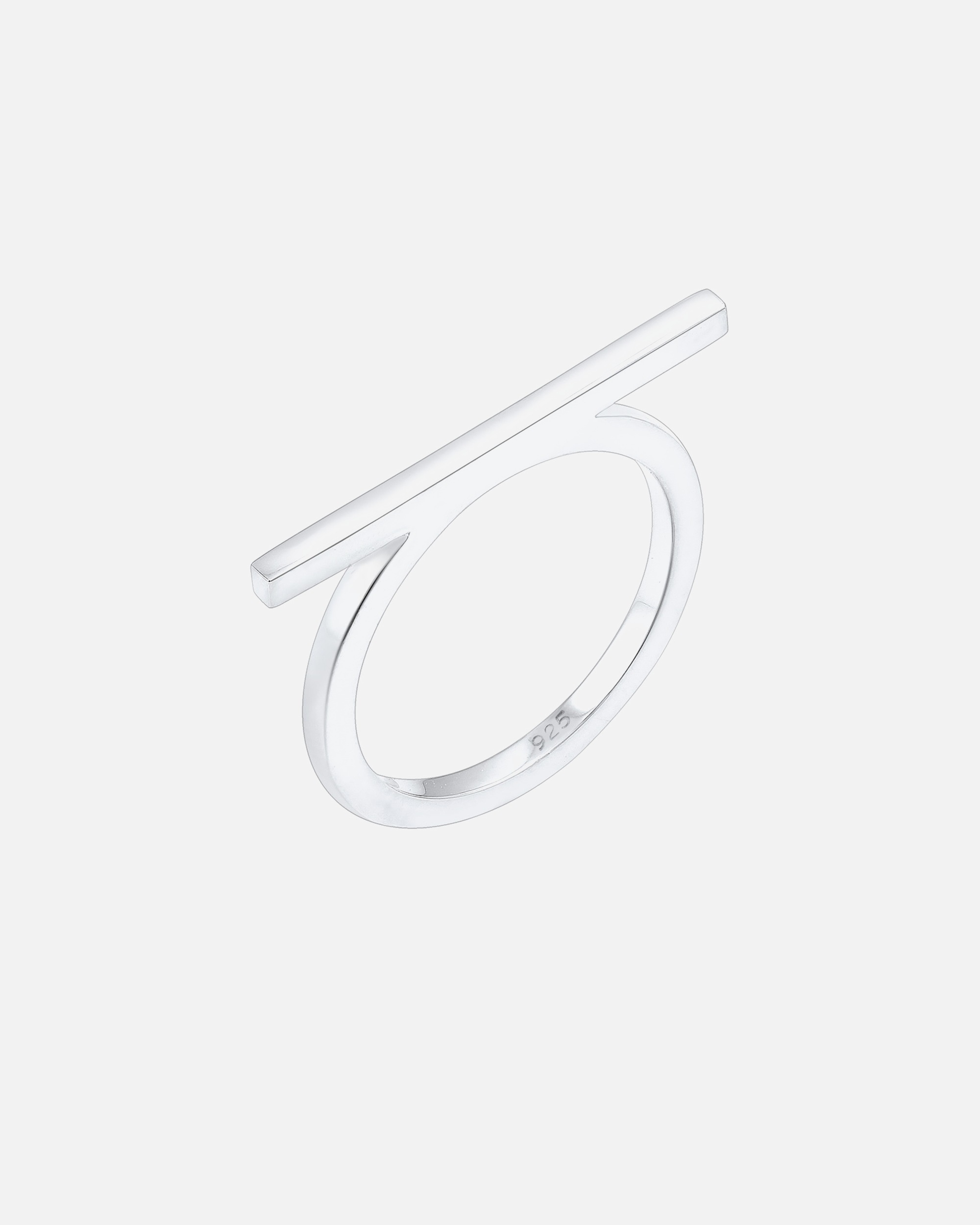 Anello di Femmina Elli anello stile geometrico e minimal alla moda in argento sterling 925 56