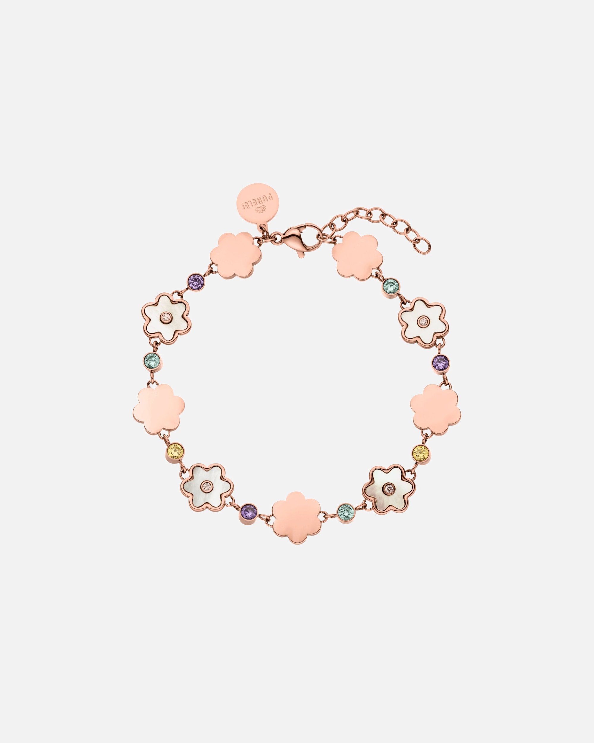 Braccialetto di Femmina Purelei Flowering Bracciale 100% acciaio inossidabile Oro rosa
