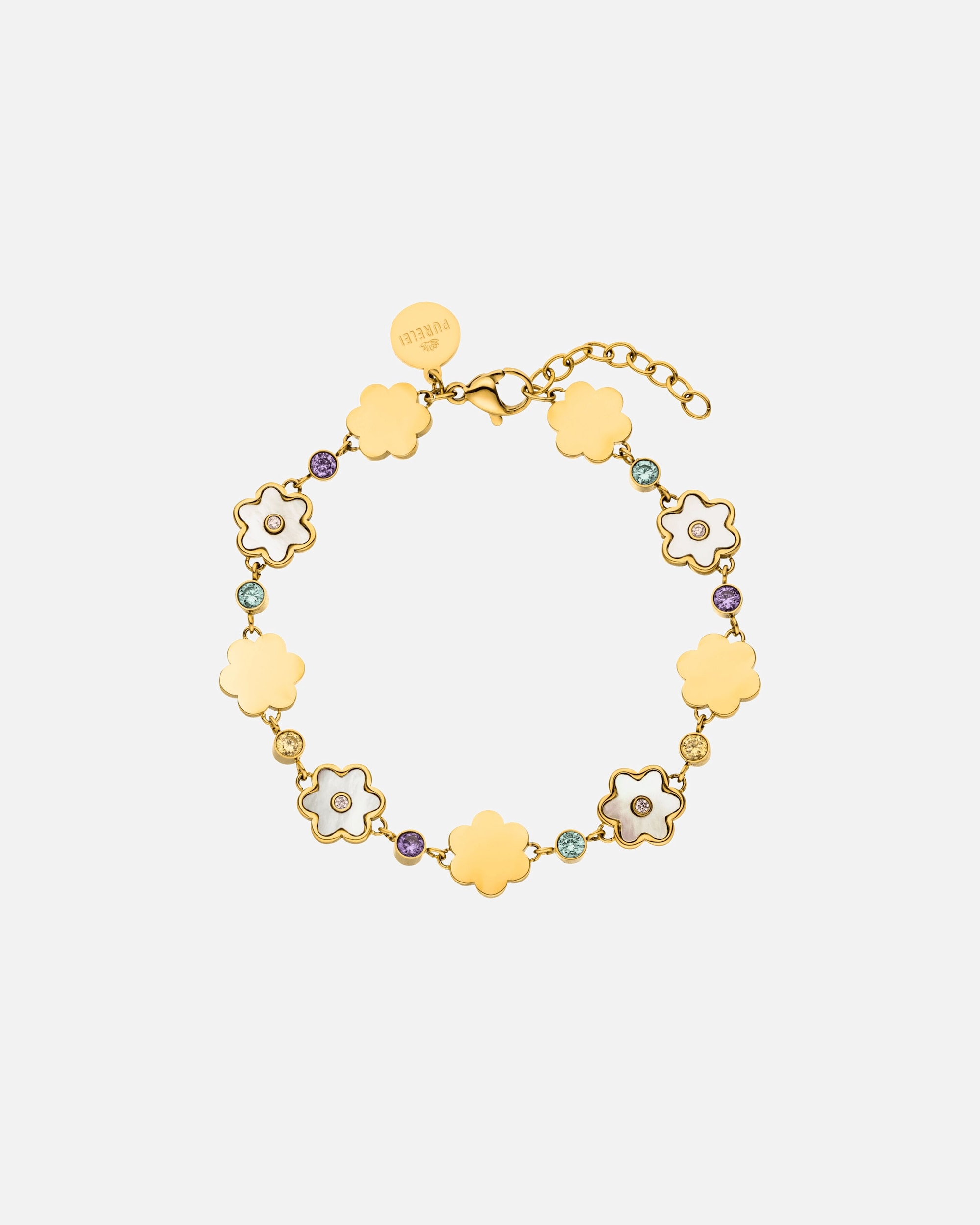 Braccialetto di Femmina Purelei Flowering Bracciale 100% acciaio inossidabile Oro