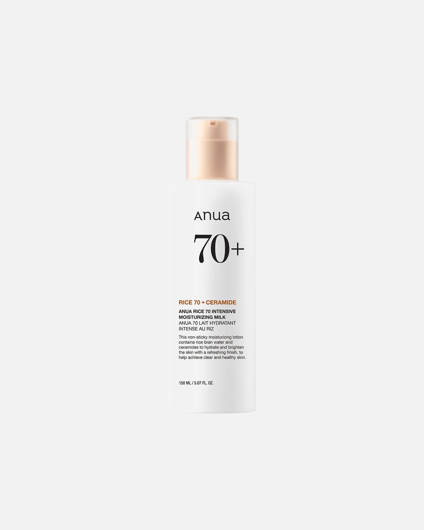 Trattamento viso di Unisex Anua Rice 70 Intensive Moisturizing Milk 150ml