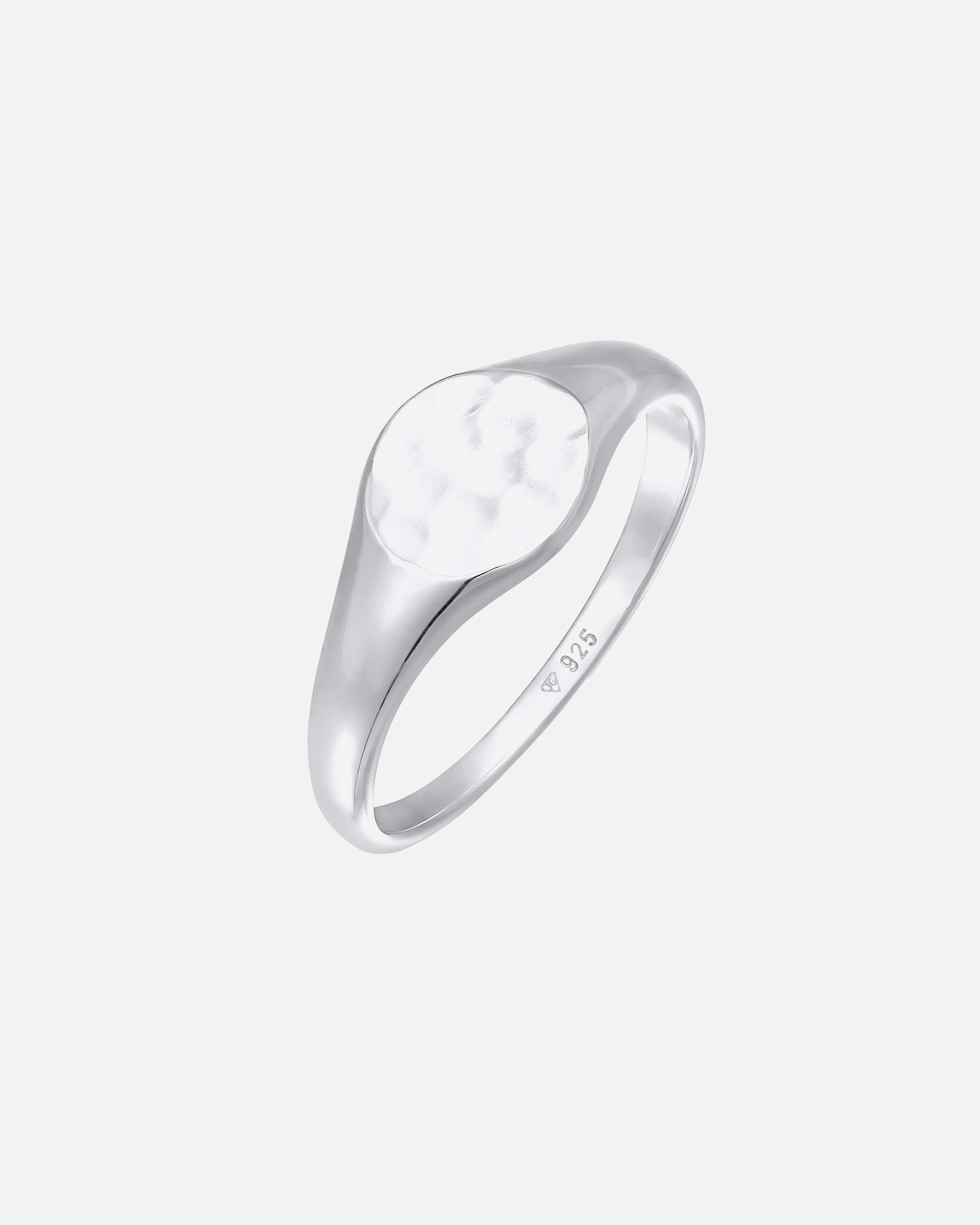 Anello di Femmina Elli Anello con sigillo battuto in Argento Sterling 925 52
