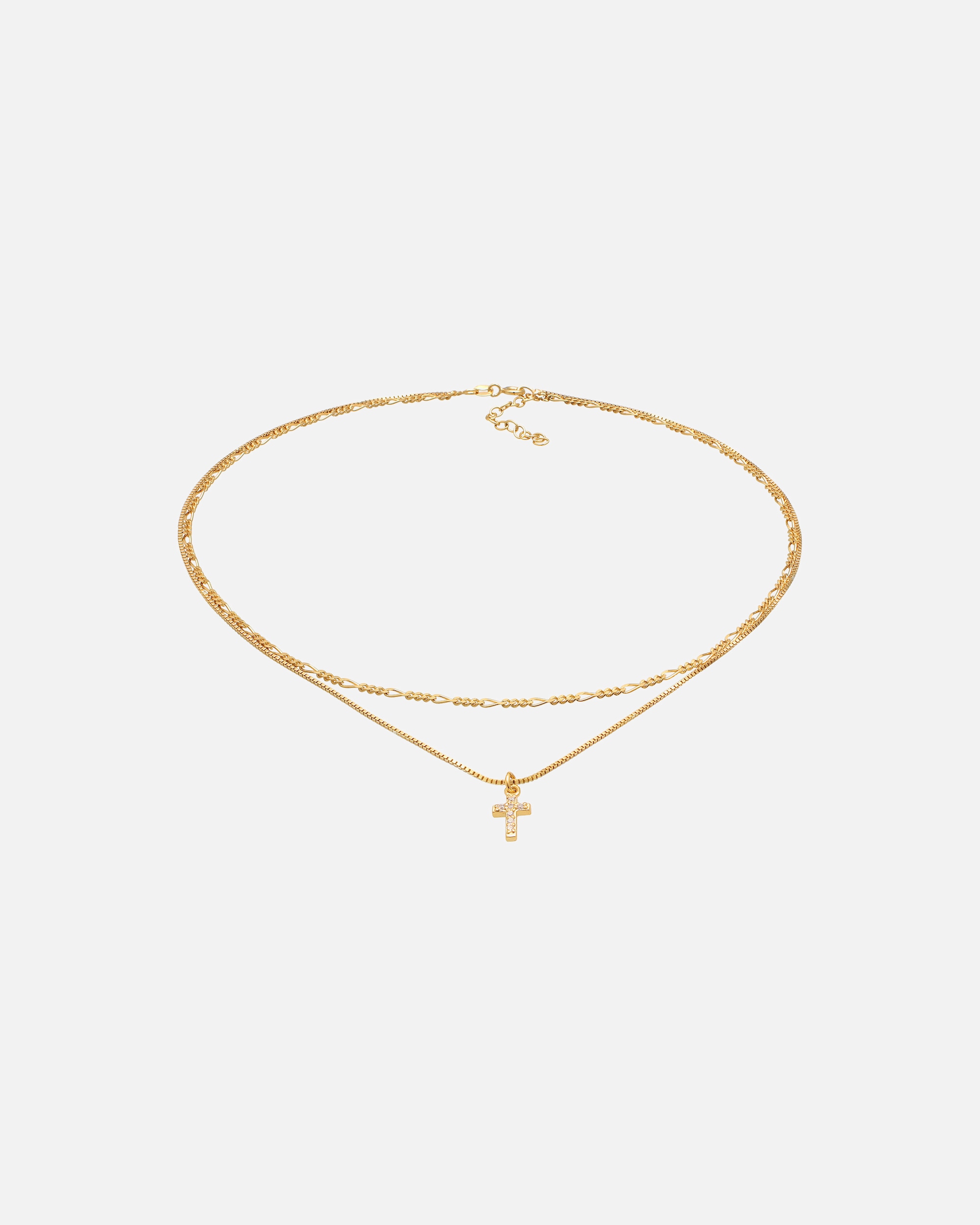 Collana di Femmina Elli Girocollo Croce filigrana con zirconi in Argento Sterling 925 goldfarben