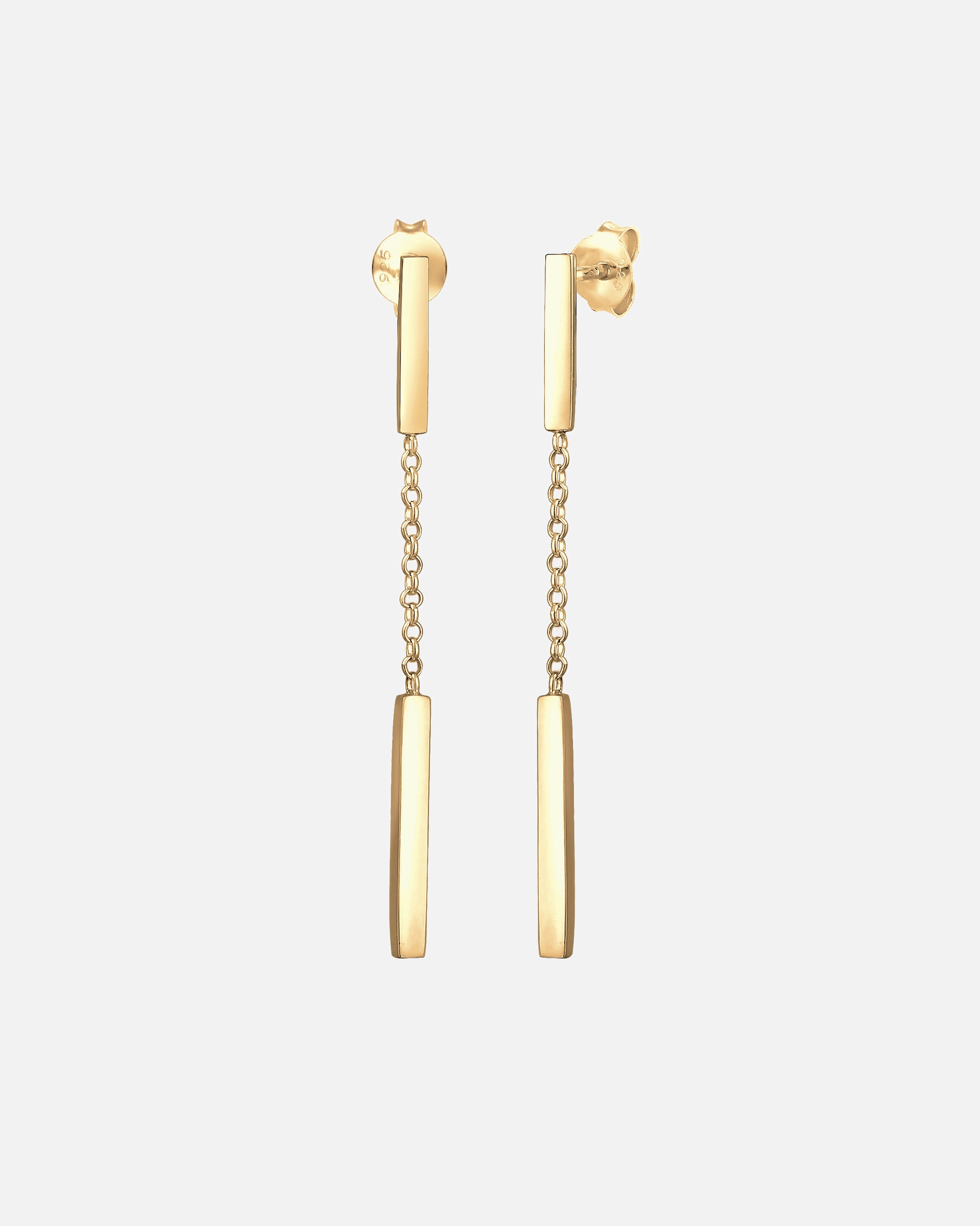 Orecchini di Femmina Elli Orecchini a Catena Basic Geo Trend Blogger in argento sterling 925 goldfarben