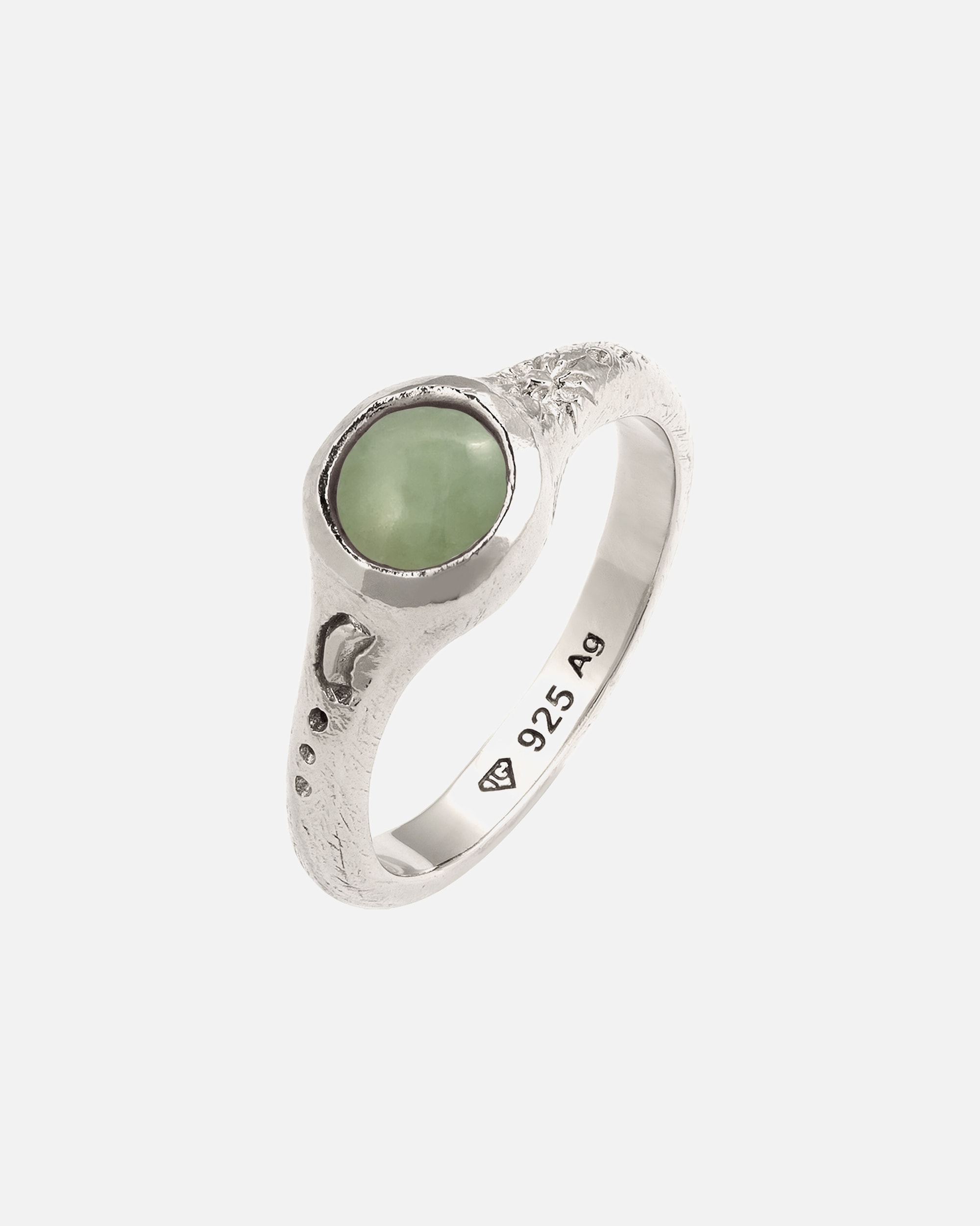 Anello di Femmina Haze & Glory Default Brand Line Anello Cerchio Sun Stone Arancione 925 Sterling Silver 58