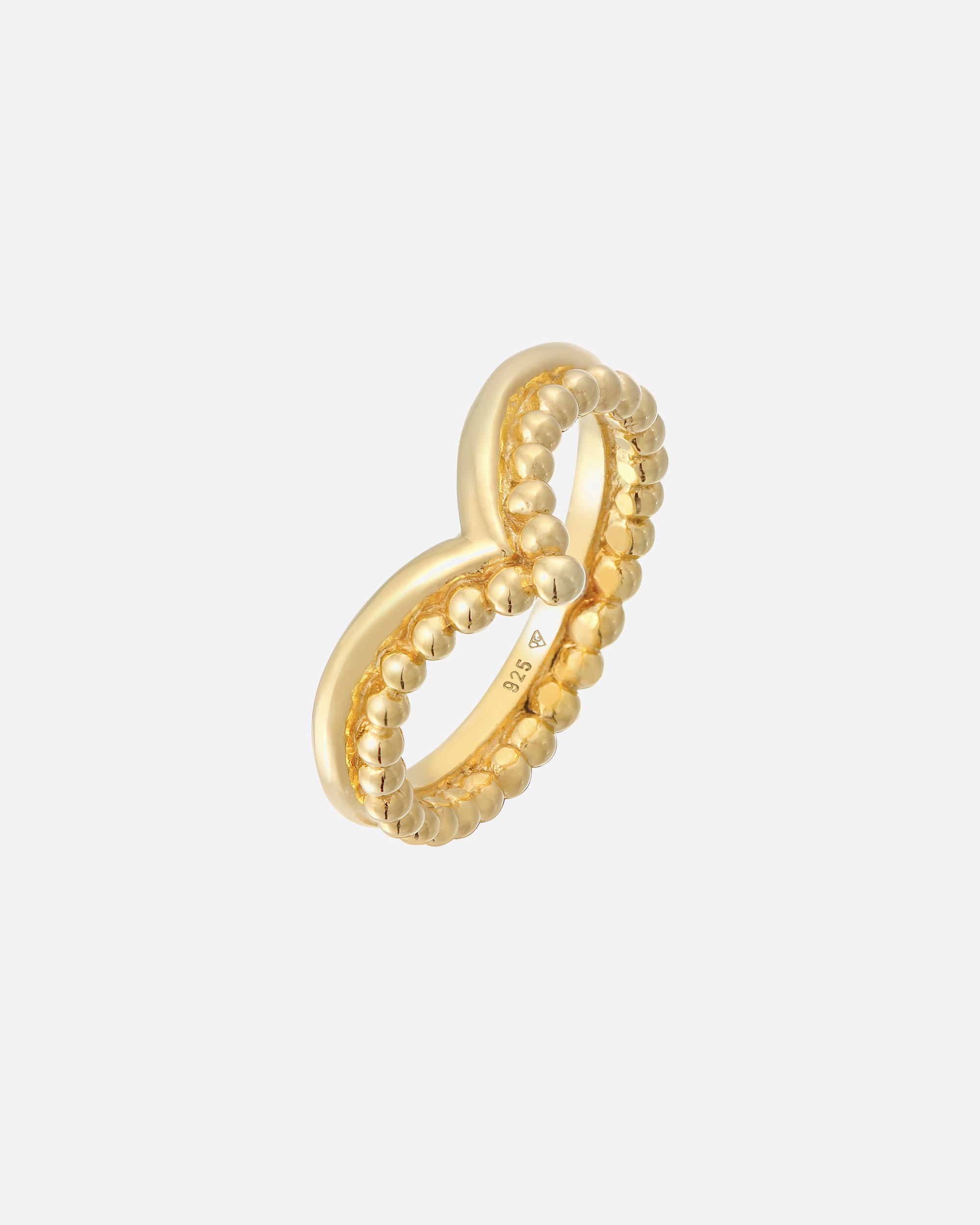 Anello di Femmina Elli Pila con design a sfera in argento sterling 925 52