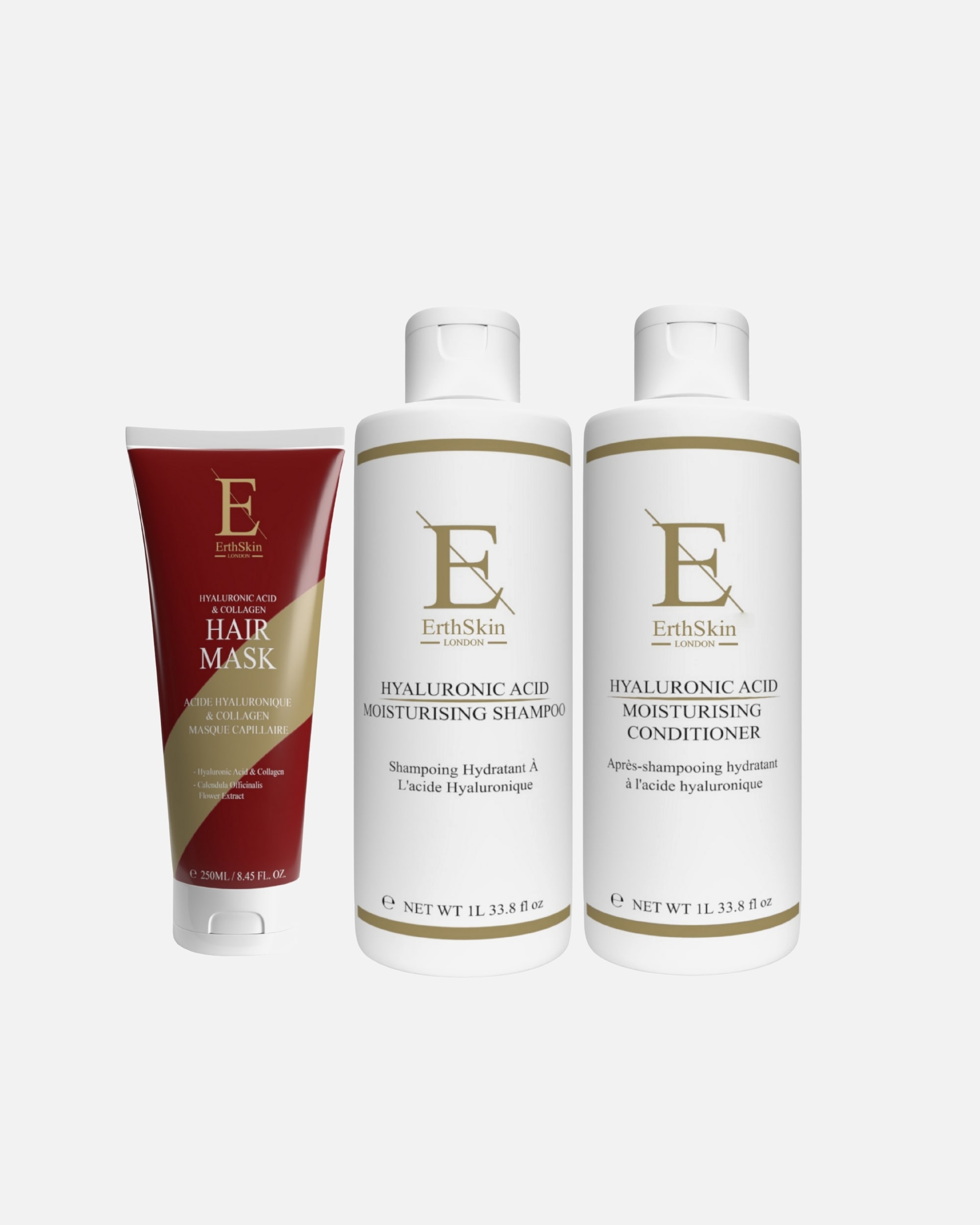 Set cura dei capelli di Femmina ErthSkin London Trio nutriente per capelli Hydra 1 pezzo