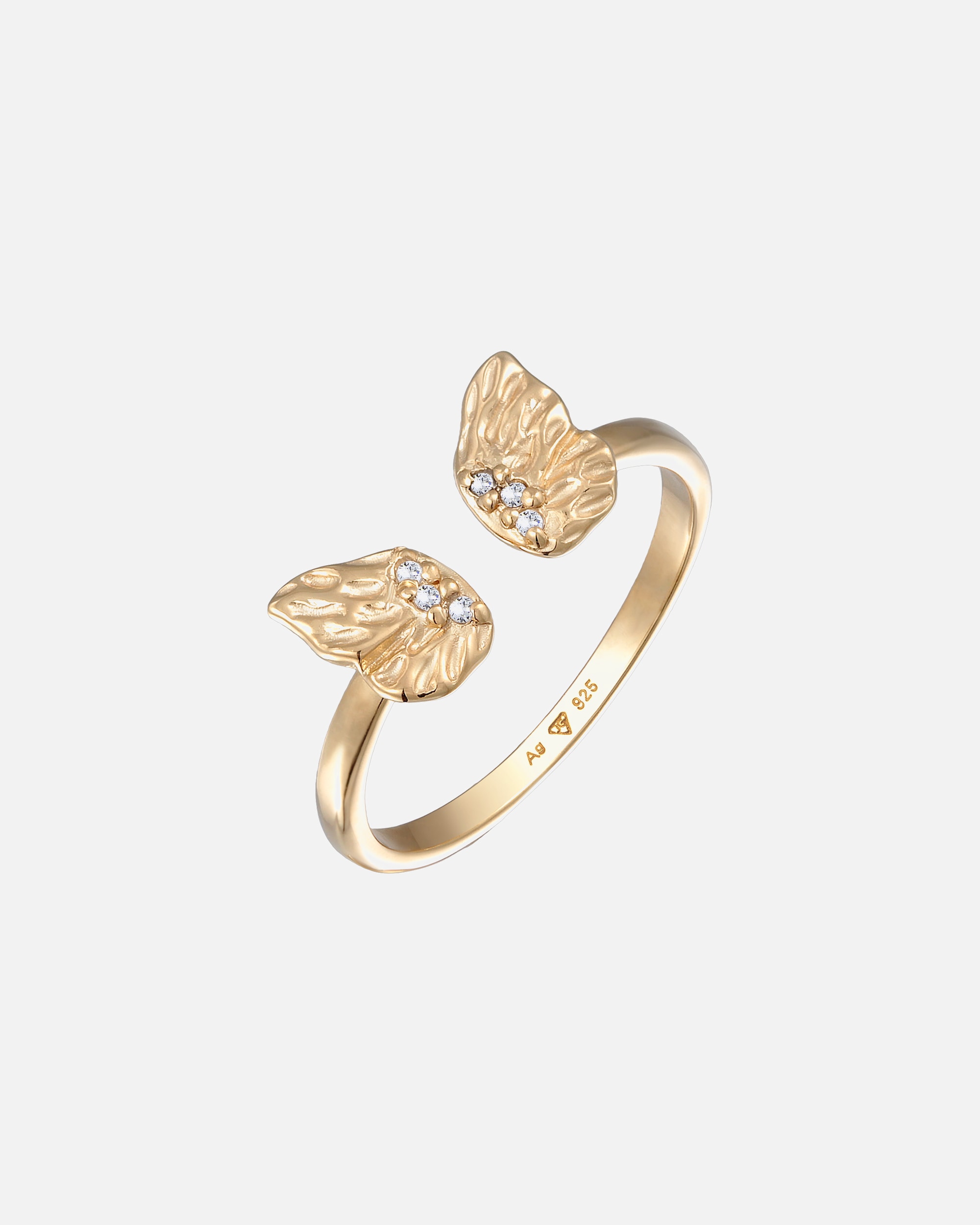 Anello di Femmina Elli Cerchi a Catenella Cristallo Moderno 925 Argento 54