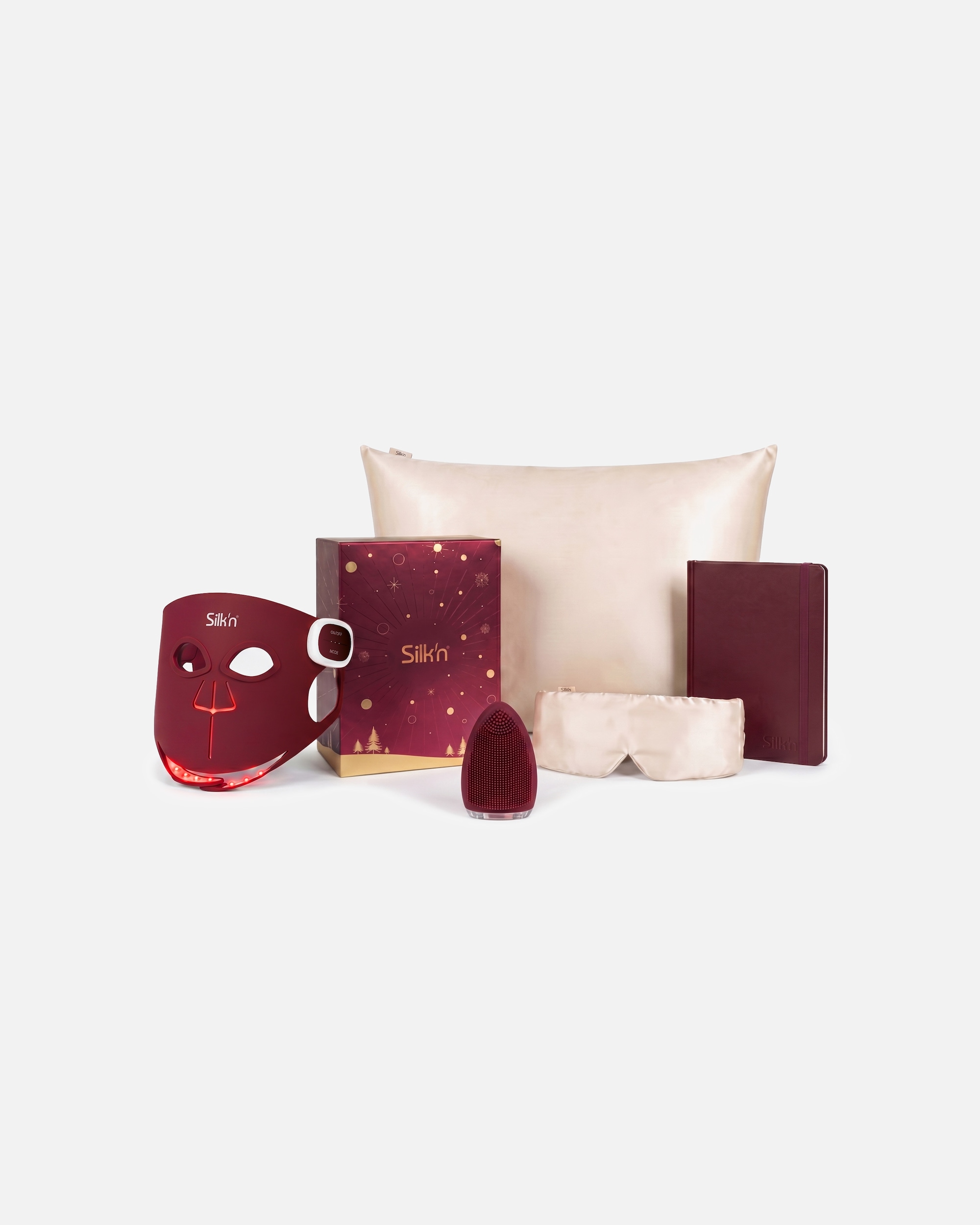 Maschera a LED di Unisex Silk'n LED Face Mask Pro Giftbox Bordeaux