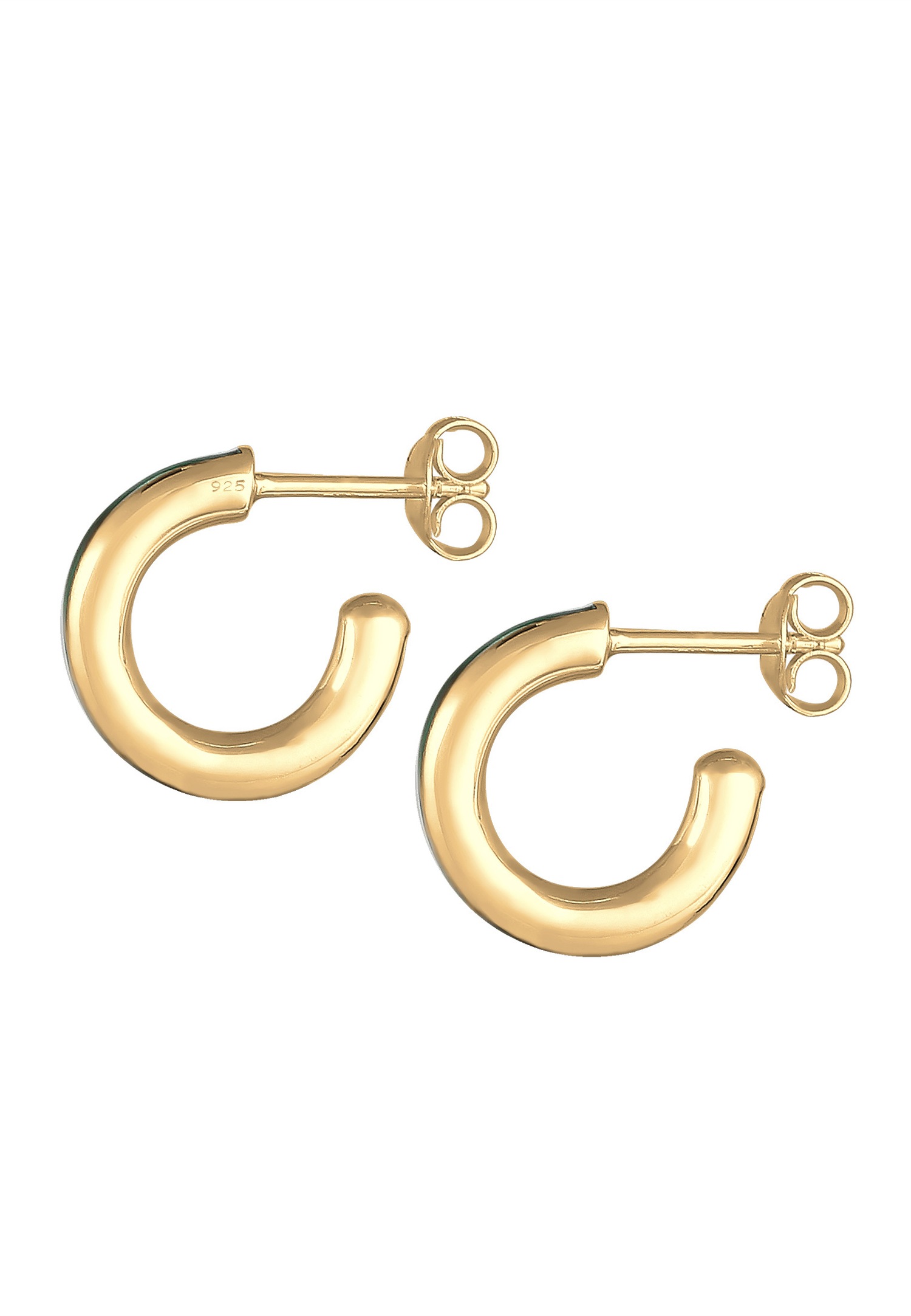 Elli Orecchini Donne Creoli di Base Minimale Discreto in Argento Sterlino 925 Elli Orecchini Donne Creoli di Base Minimale Discreto in Argento Sterlino 925