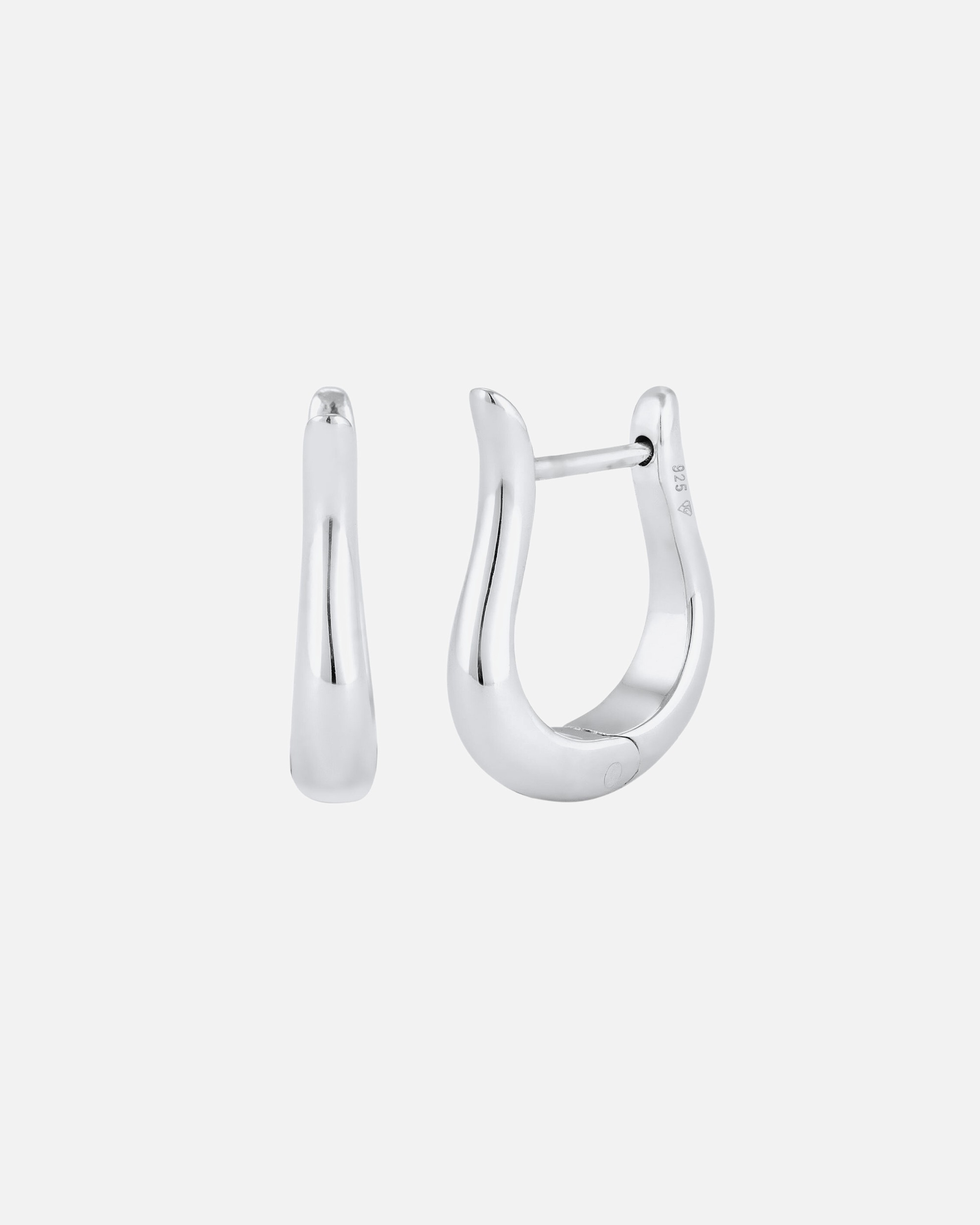 Orecchini di Maschio KUZZOI Orecchini Creole 925 Sterling Silver silberfarben