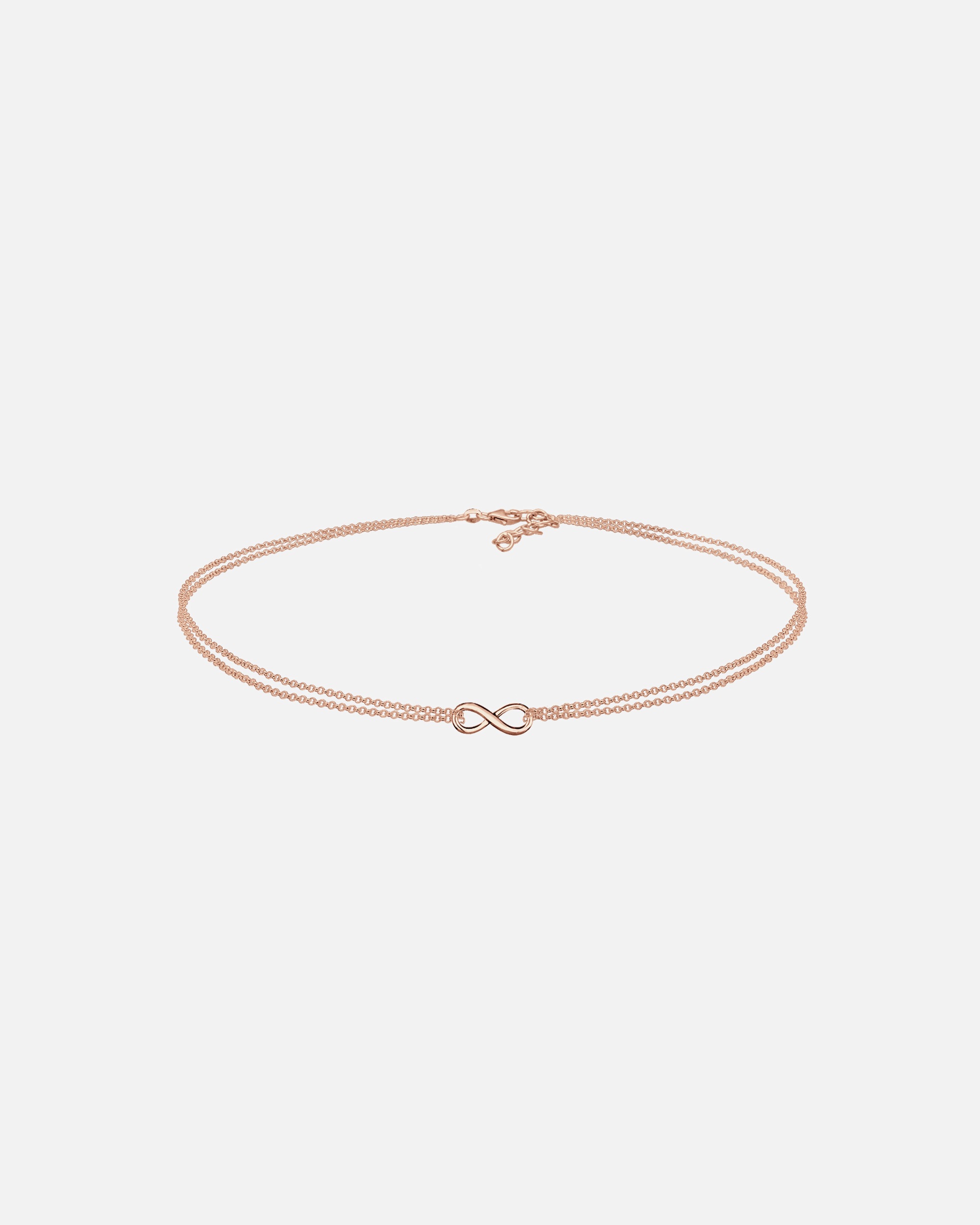 Collana di Femmina Elli Girocollo Infinity Infinità Tendenza in Argento Sterling 925 rosefarben