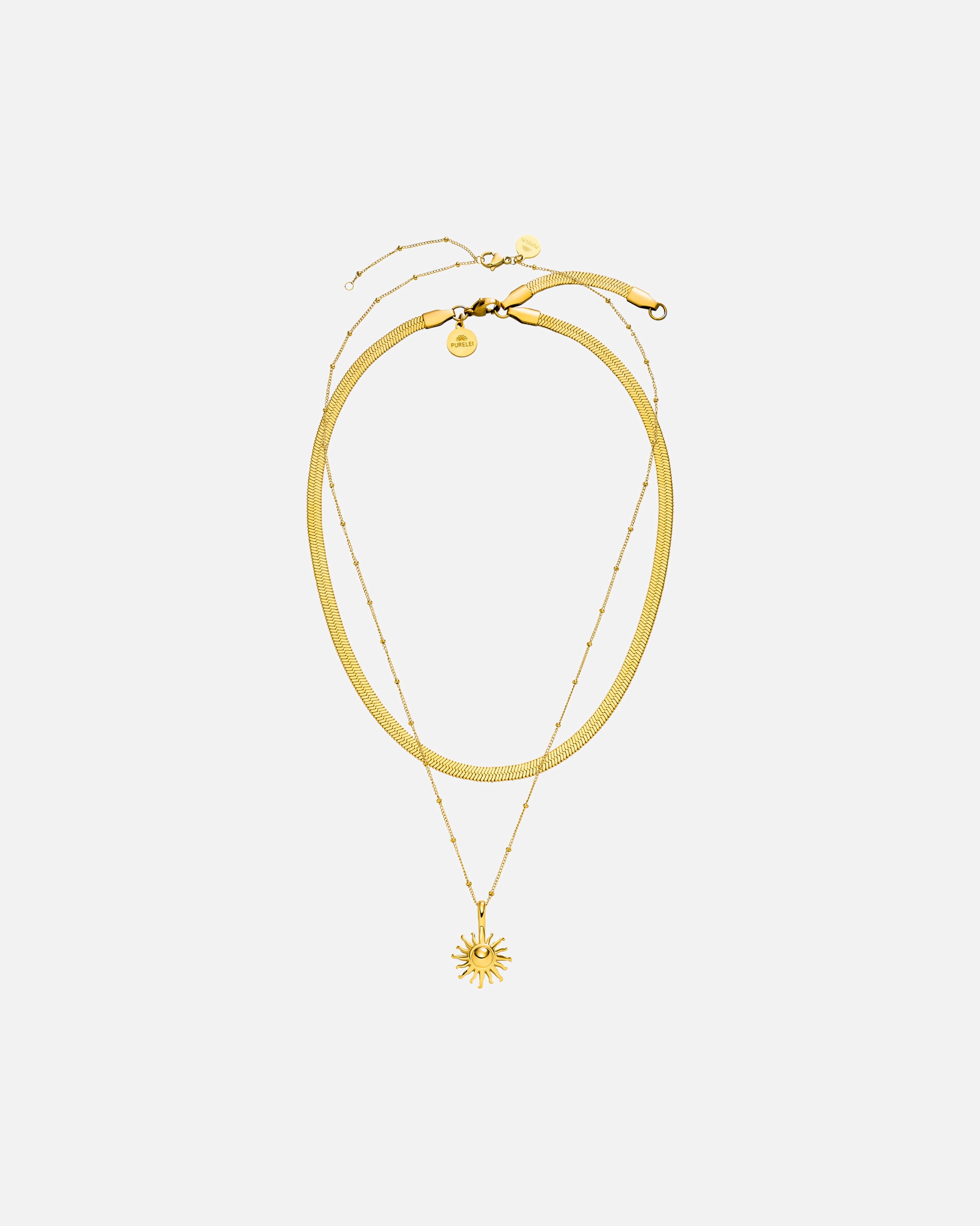 Set Gioielli di Unisex Purelei Molokai Collanas 100% acciaio inossidabile Oro