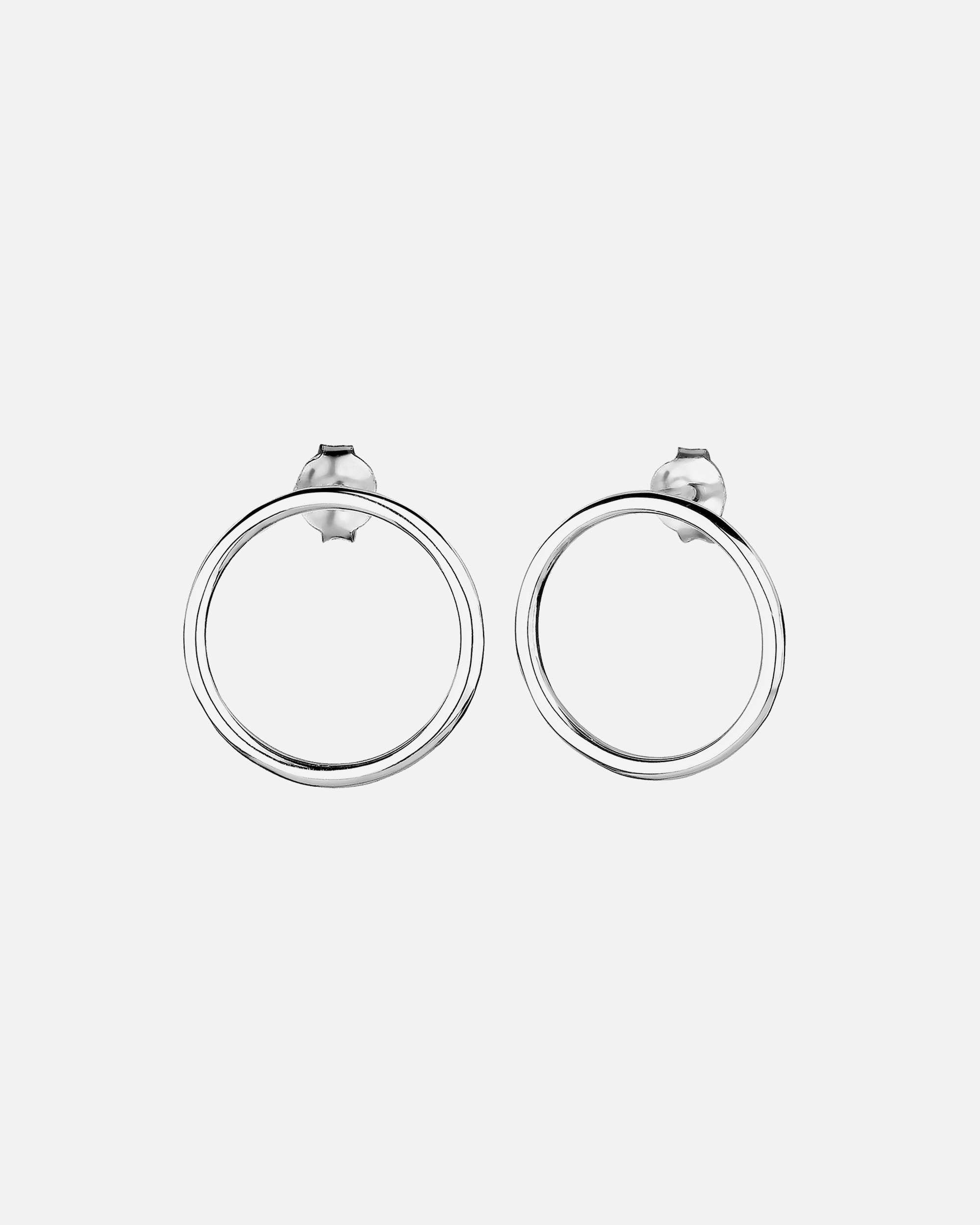 Orecchini di Femmina Elli Basic Circolo Geo in Argento Sterling 925 silberfarben
