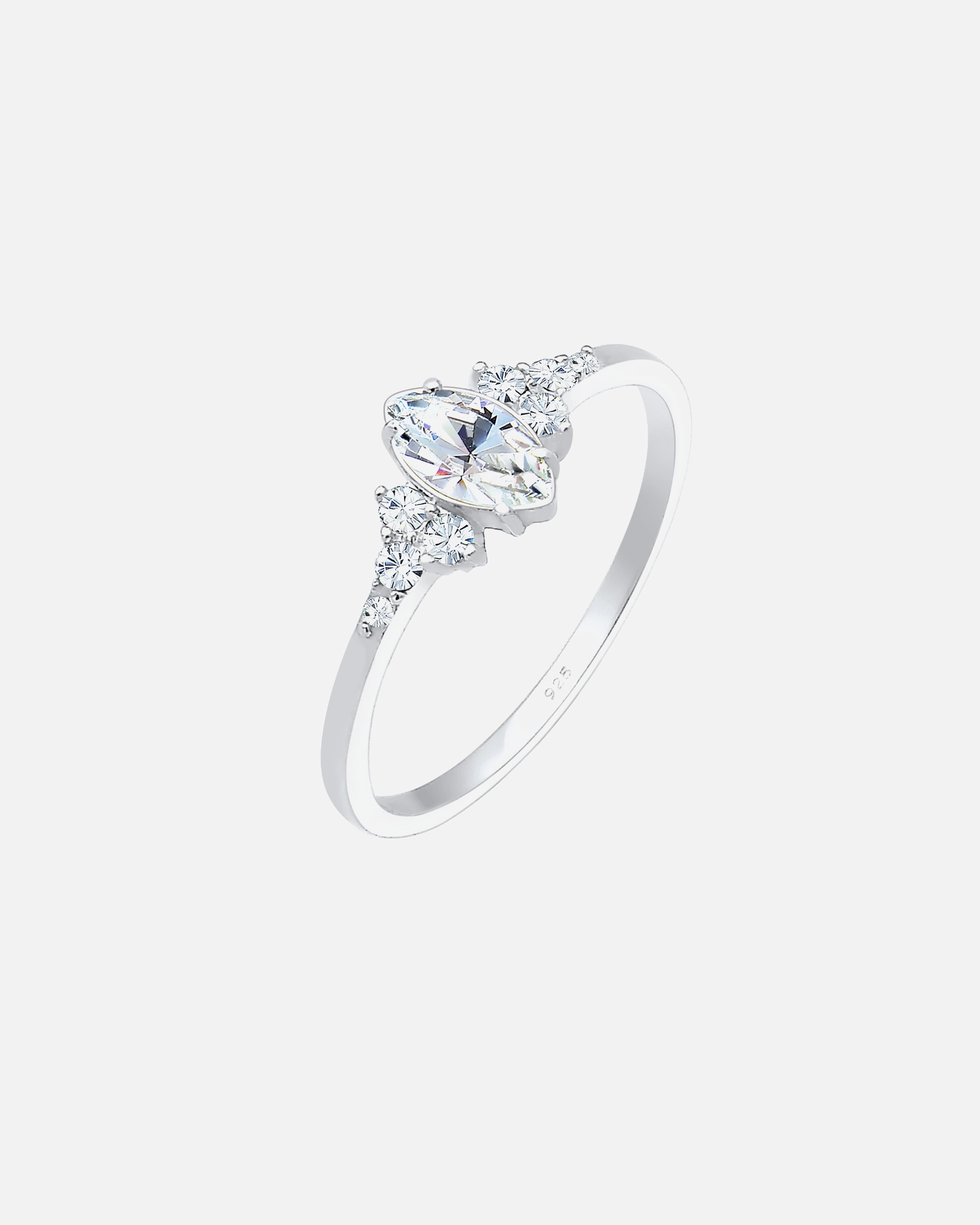Anello di Femmina Elli Valentino Marchesa con Cristalli in Argento Sterling 925 58