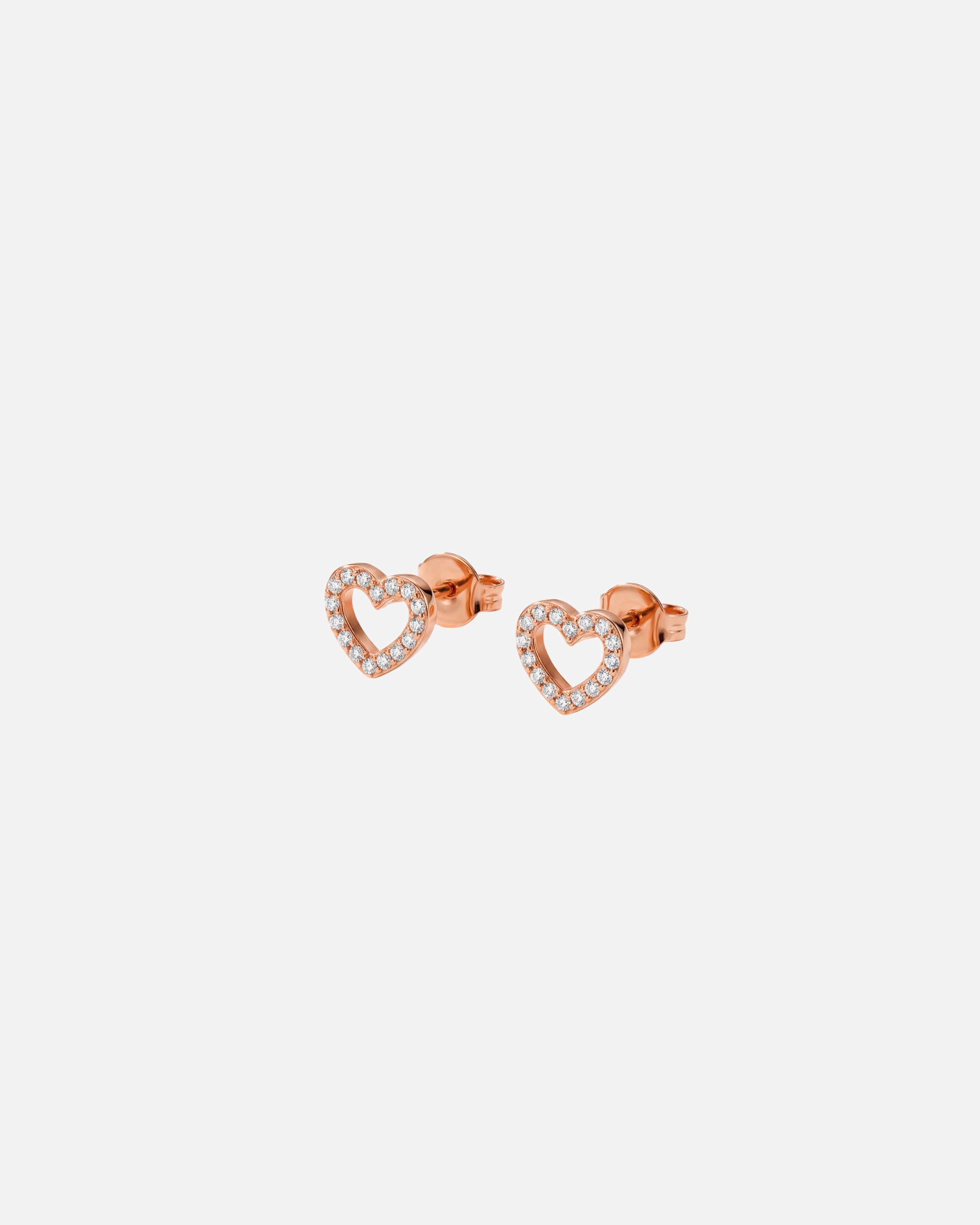 Orecchini di Unisex Purelei Hearts Of Love Orecchini 100% acciaio inossidabile Oro rosa