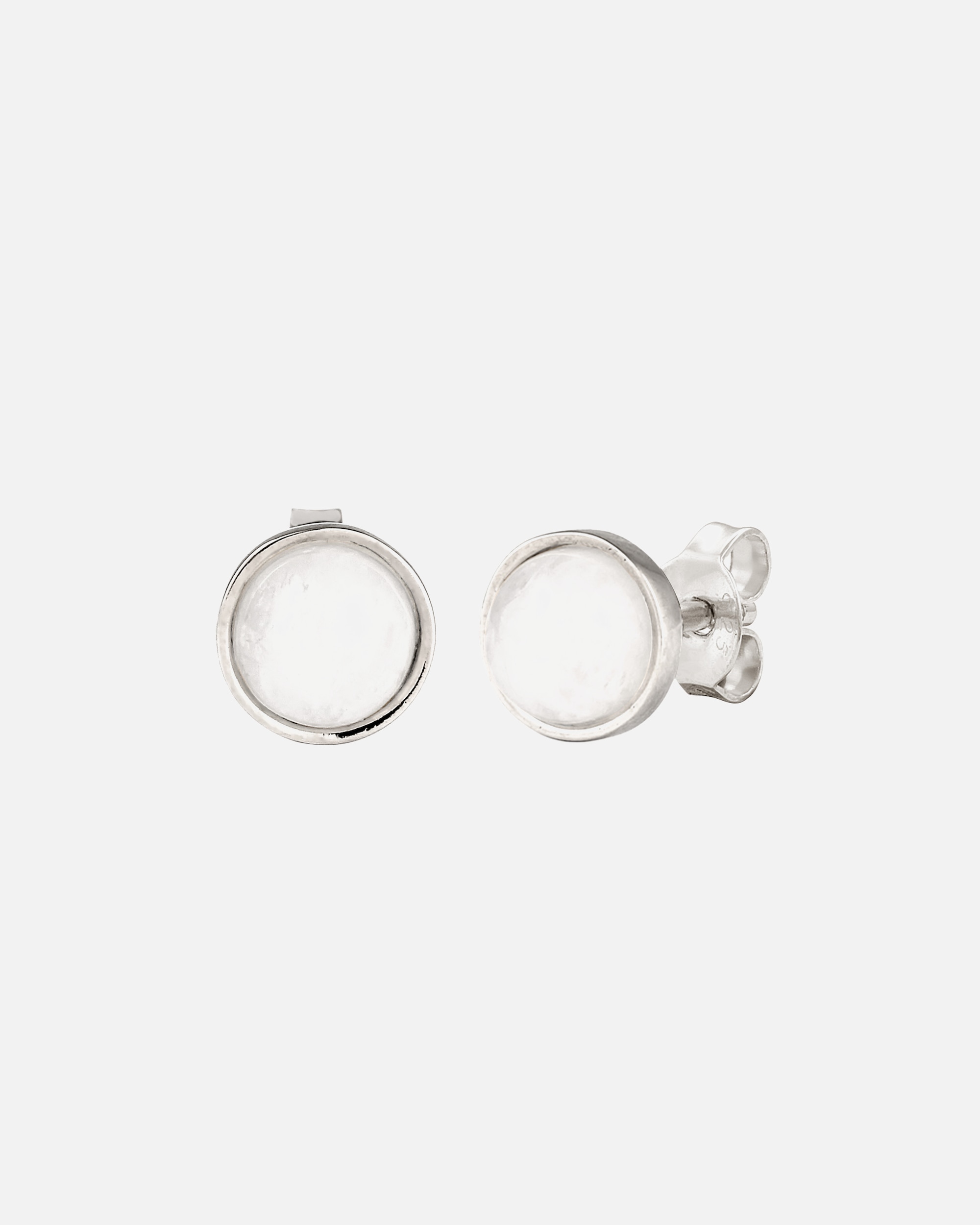 Orecchini di Femmina Elli Orecchino Cerchio Moonstone Bianco 925 Sterling Silver Gold-plated silberfarben