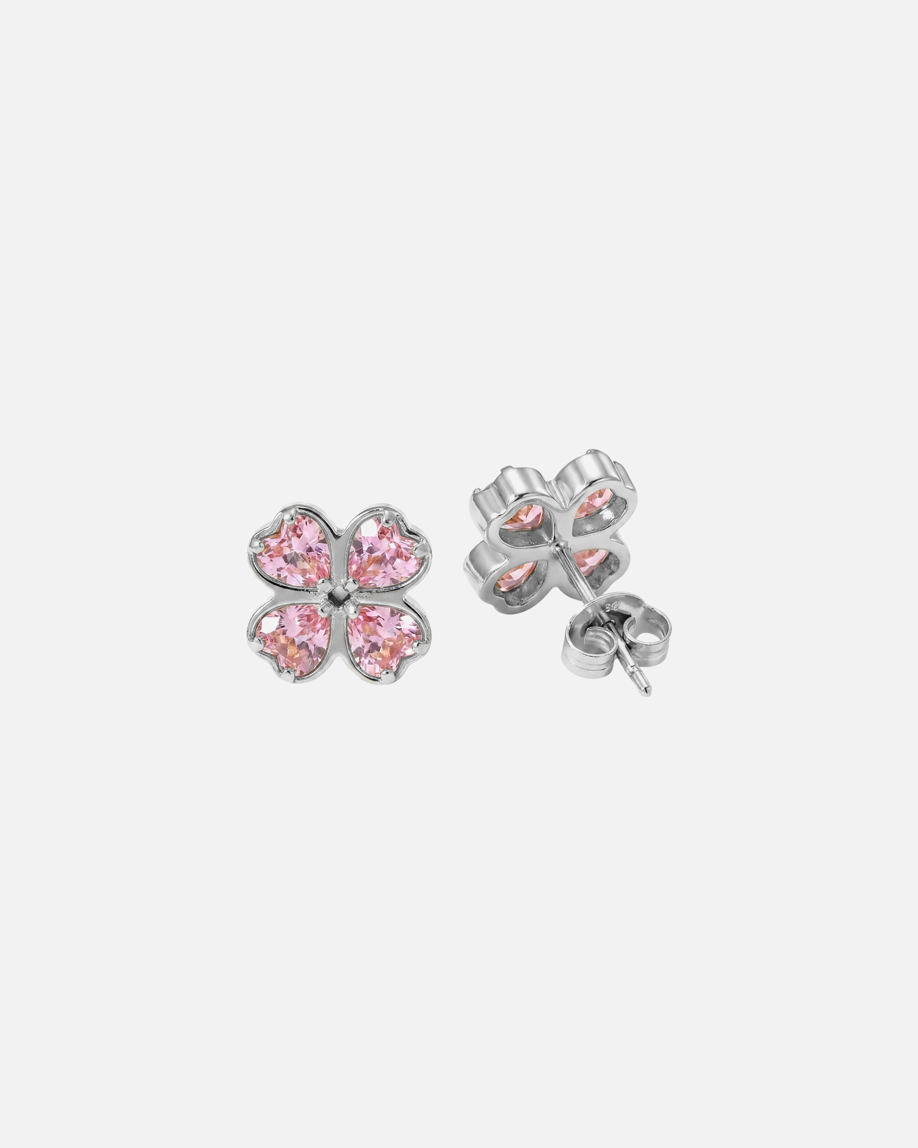 Orecchini di Unisex Purelei Rosa Cuore Orecchini 100% acciaio inossidabile Argento