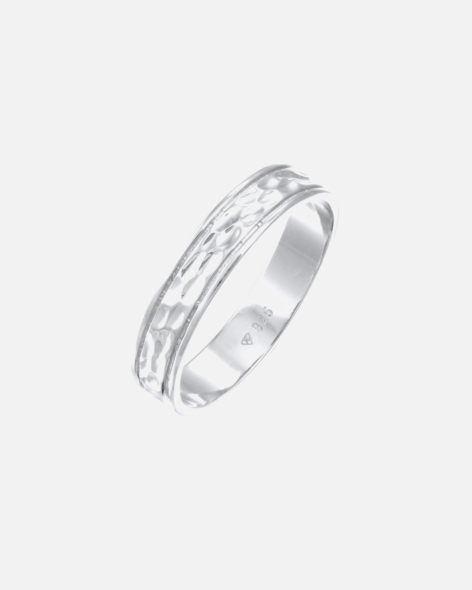 Anello di Femmina Elli PREMIUM Anello con sigillo rettangolare lucido basic massiccio in Argento Sterling 925 54