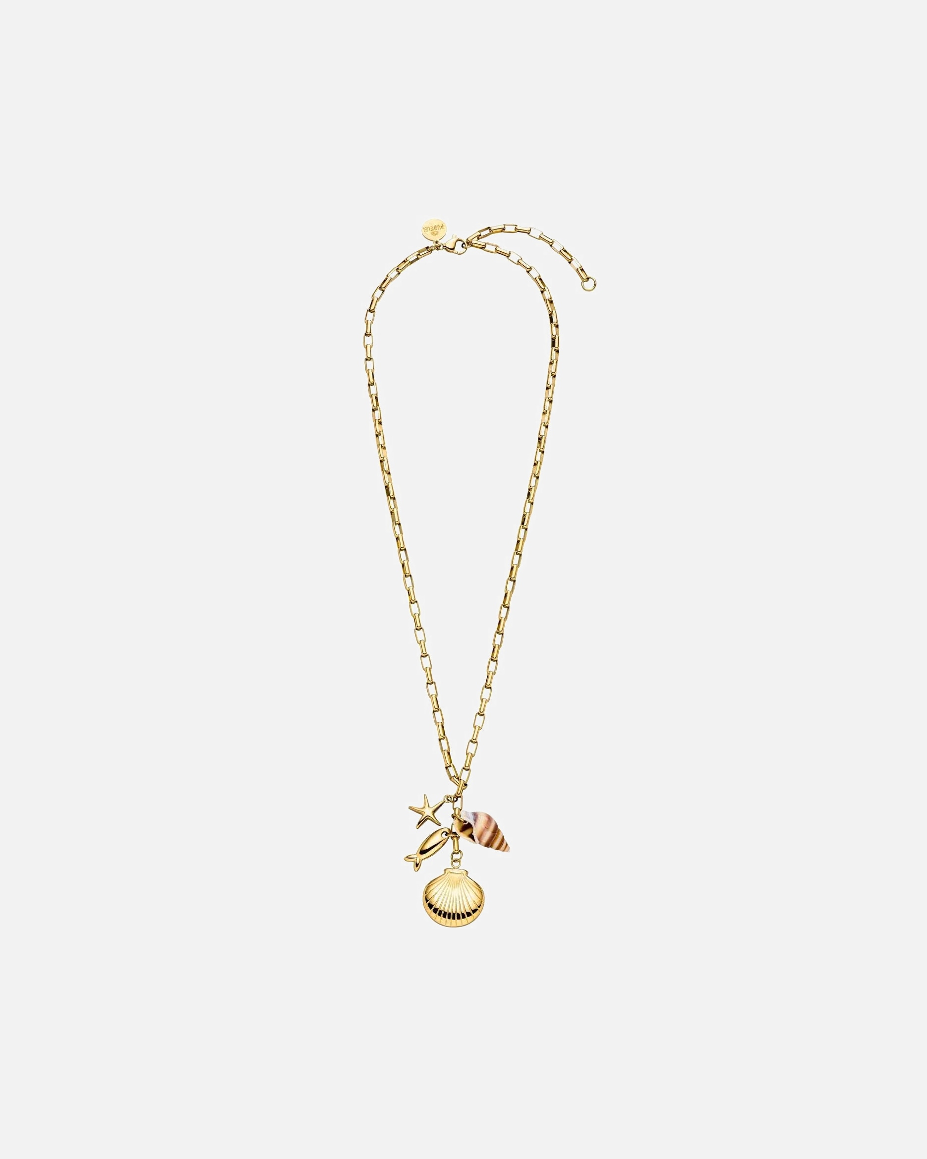 Collana di Unisex Purelei Ocean Crush Collana 100% acciaio inossidabile Oro