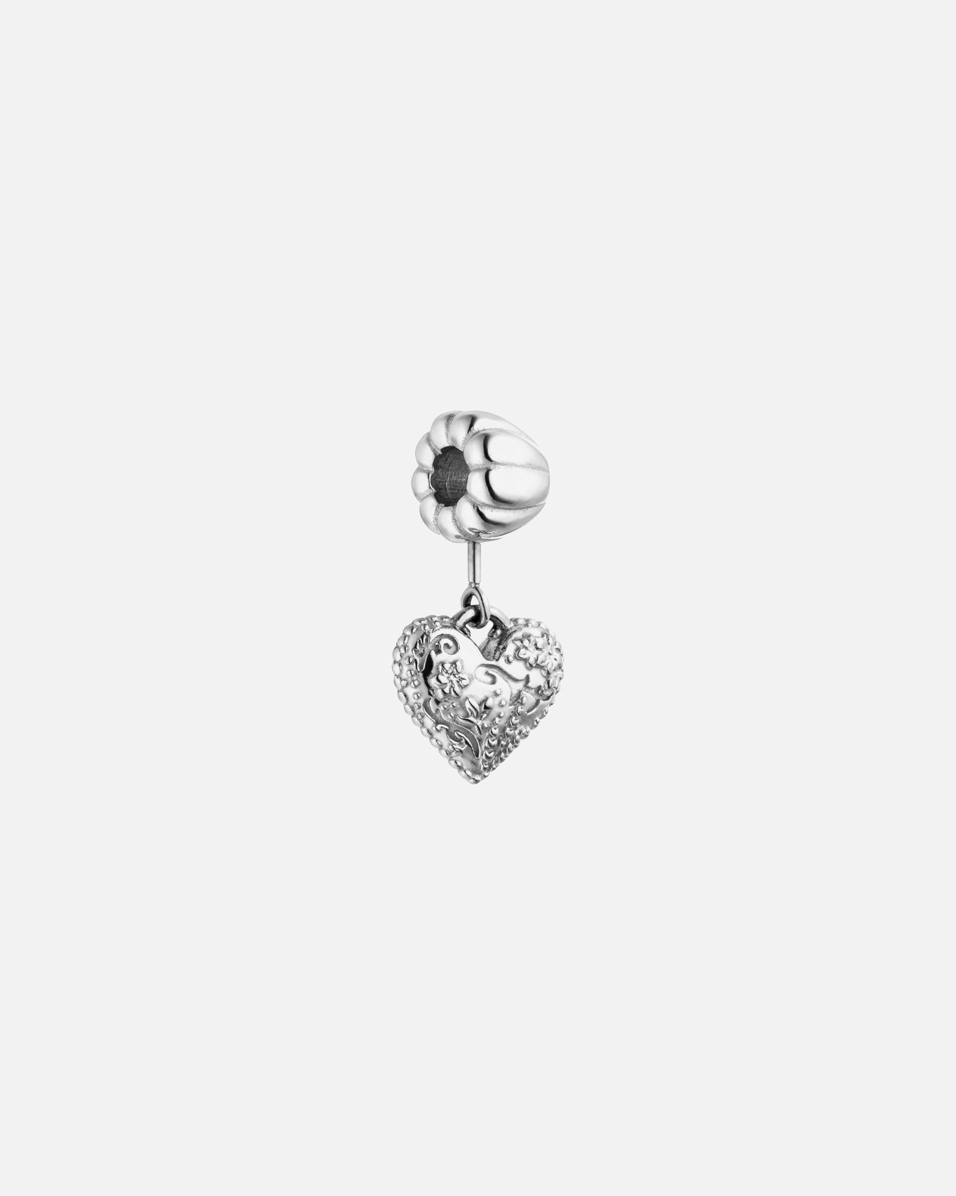 Pendente di Unisex Purelei LEI Vintage Heart Ciondolo 100% acciaio inossidabile Argento