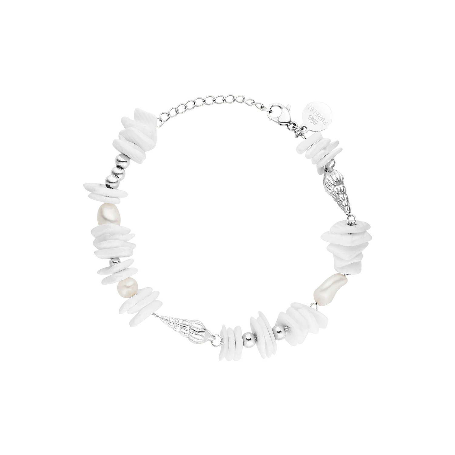 Bracciale in acciaio inossidabile e ciondoli blu - Facile fai da te Bracciale in acciaio inossidabile e ciondoli blu - Facile fai da te