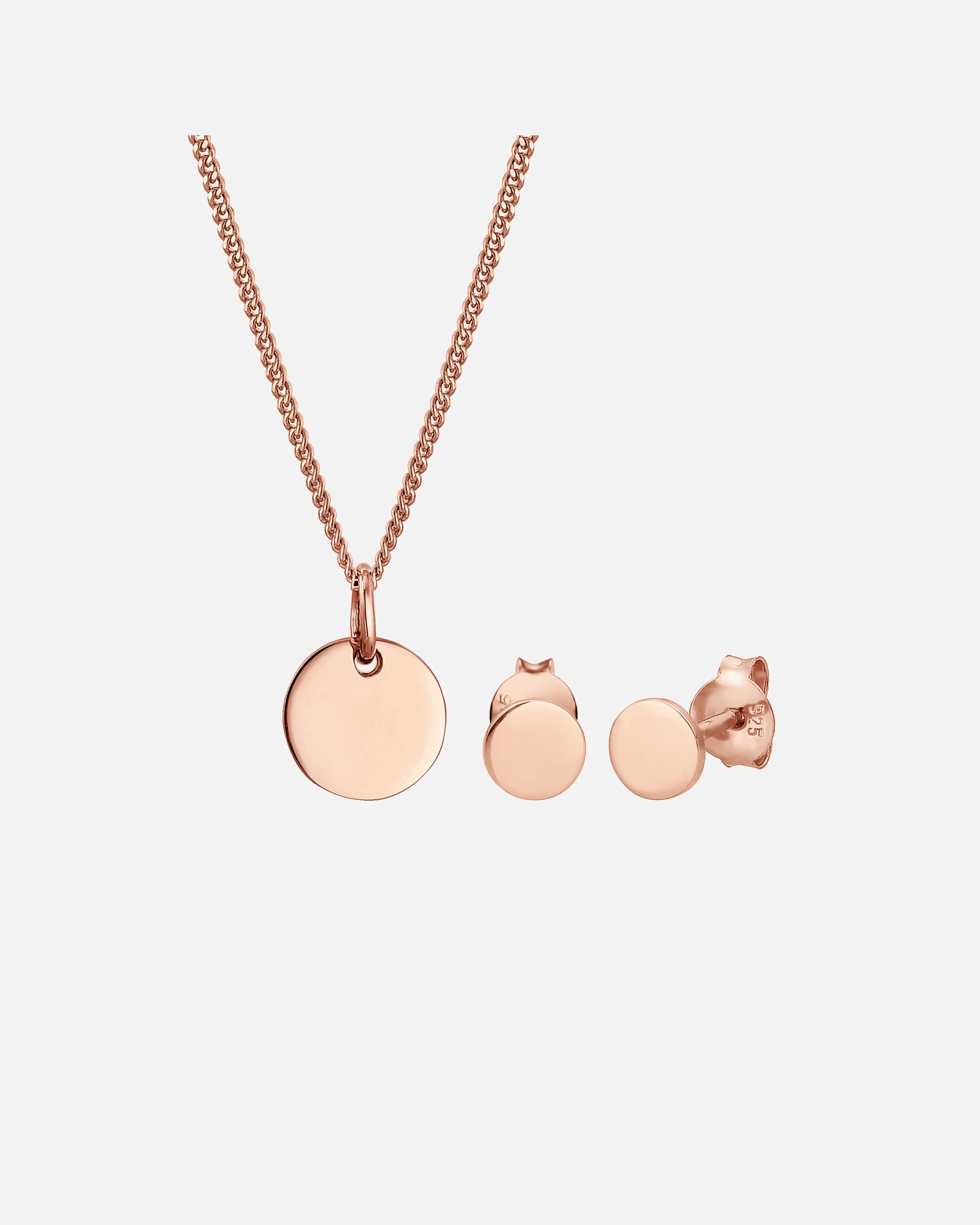 Set Gioielli di Femmina Elli Girocollo in argento sterling 925 rosefarben