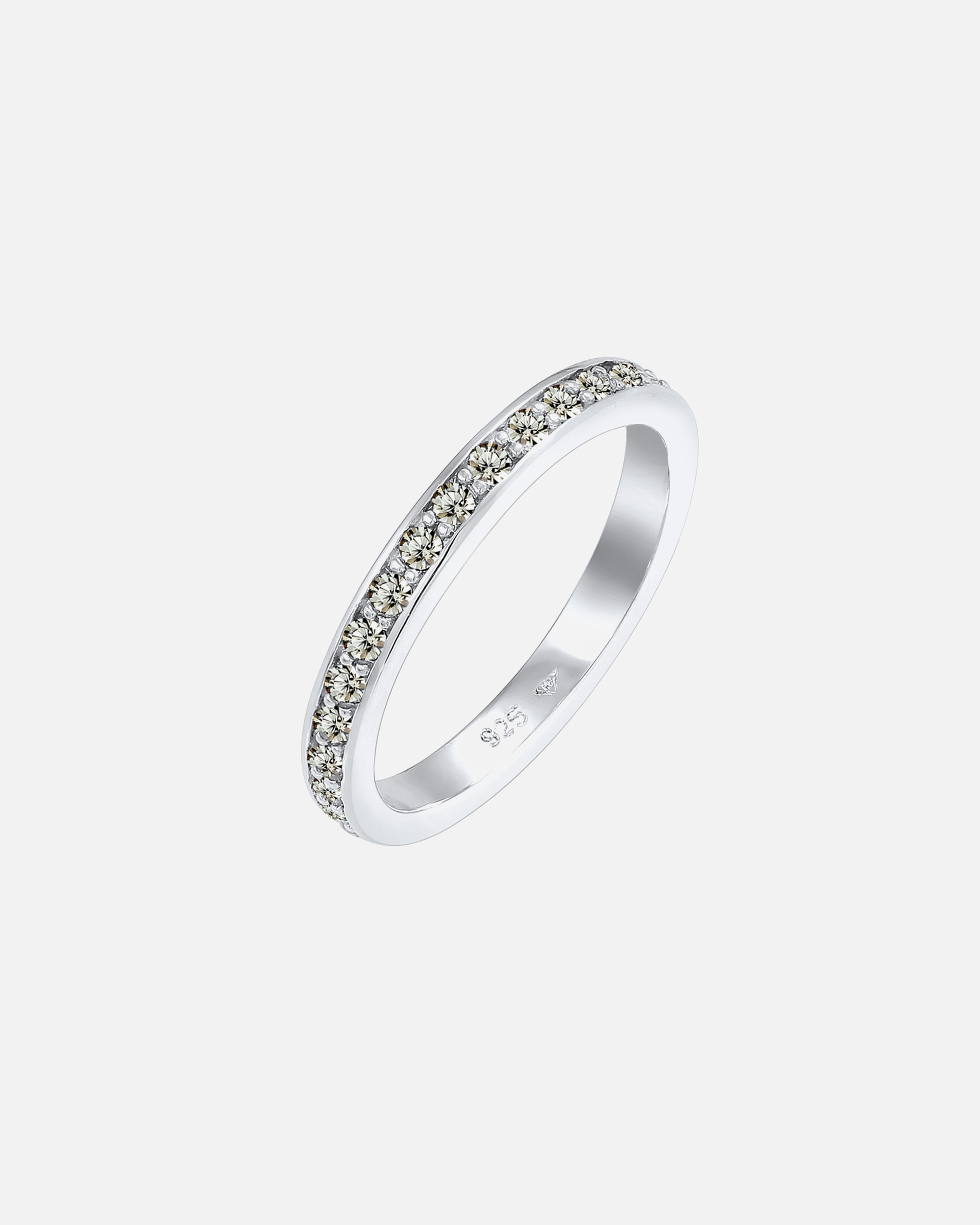 Anello di Femmina Elli Banda Memoire con cristalli in Argento Sterling 925 50