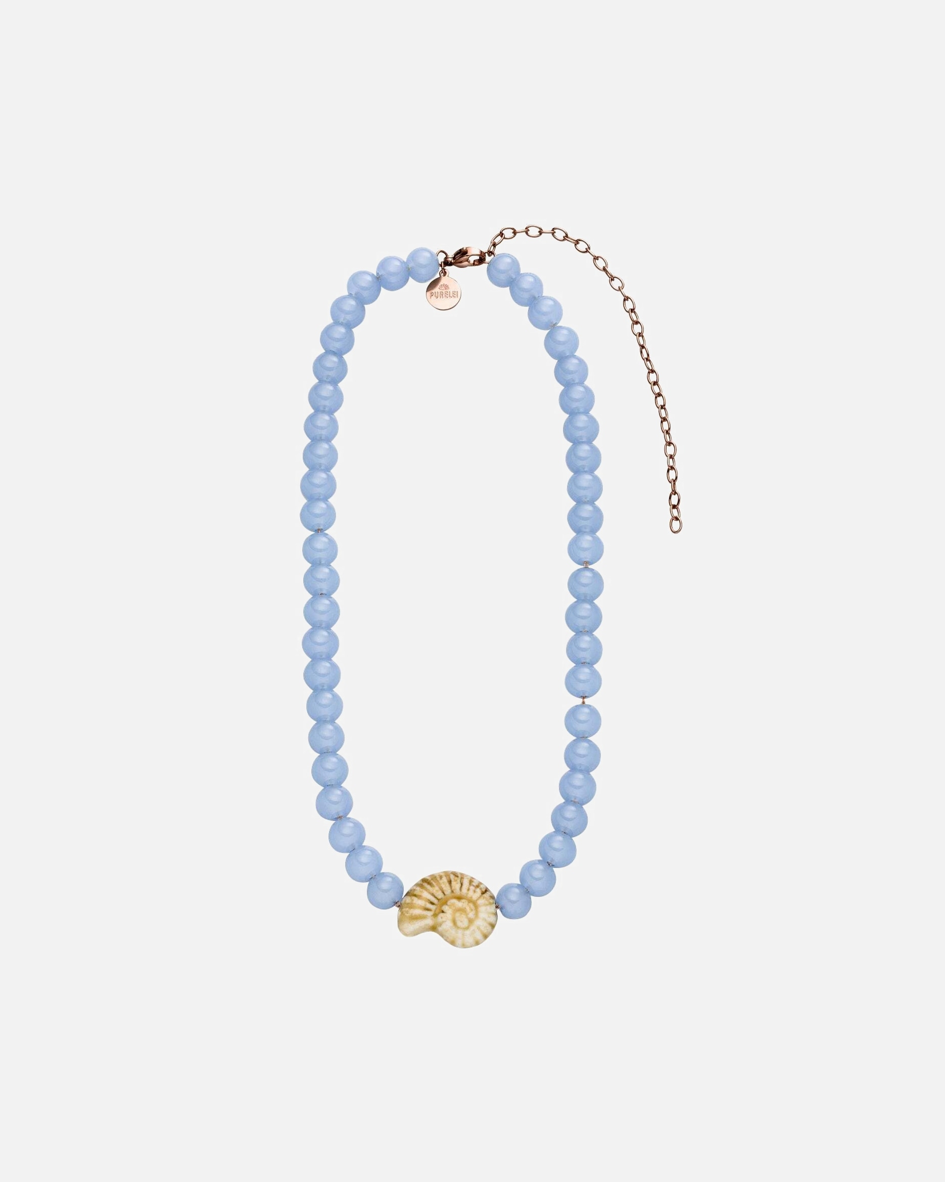Collana di Unisex Purelei Blue Lagoon Collana 100% acciaio inossidabile Oro rosa