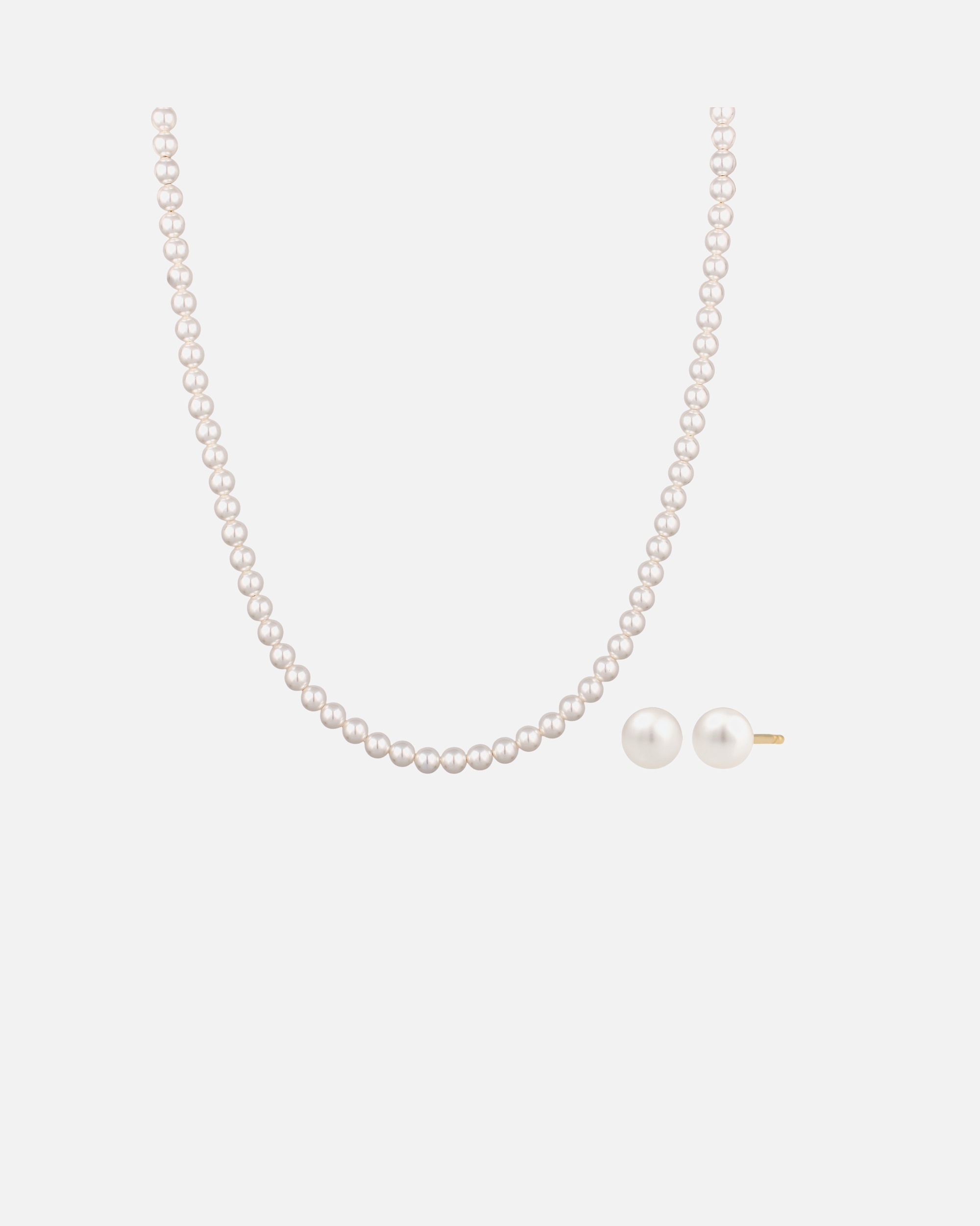 Set Gioielli di Femmina Elli Set con perle Swarovski Pearl Bianco 925 Sterling Silver golfarben