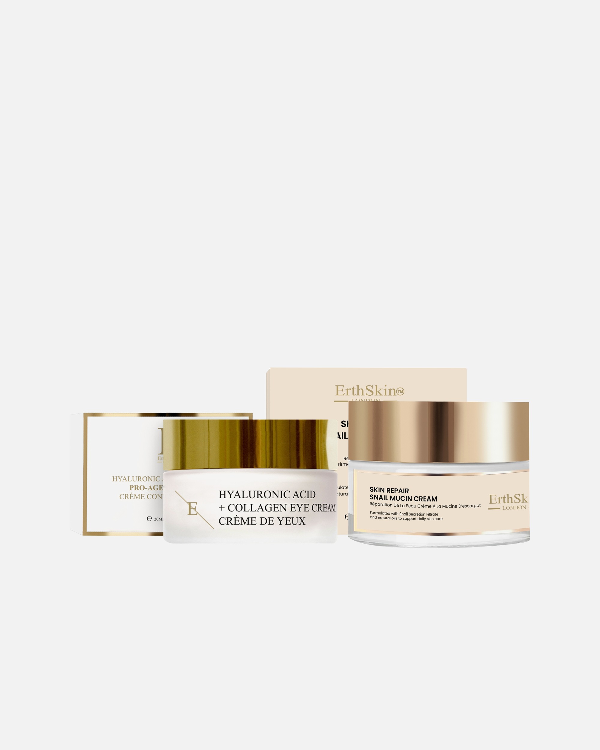 di Unisex ErthSkin London Crema riparatrice alla bava di lumaca + Crema contorno occhi anti-età 1 pezzo