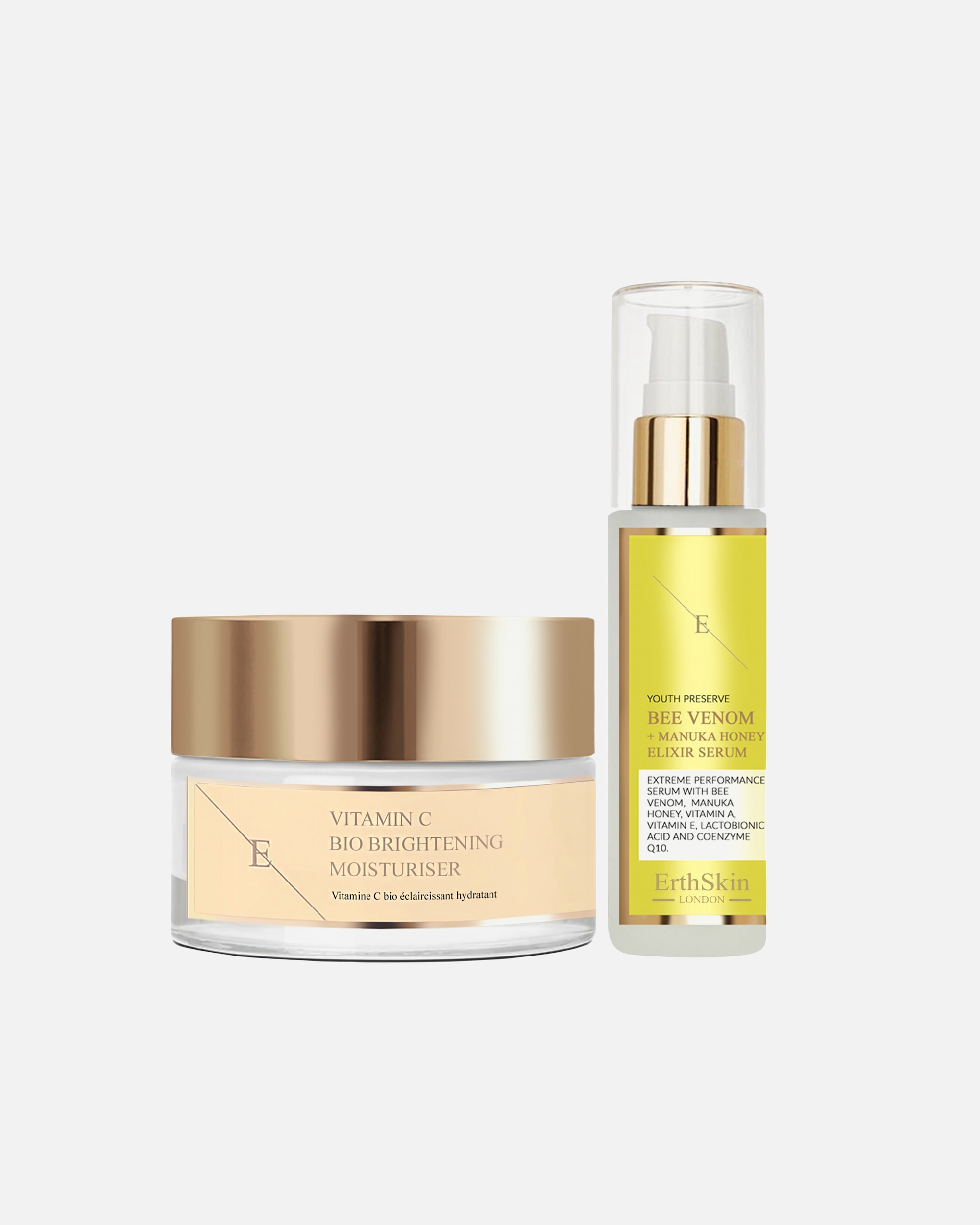 Set cura del viso di Femmina ErthSkin London Set di potenza illuminante e rassodante 1 pezzo