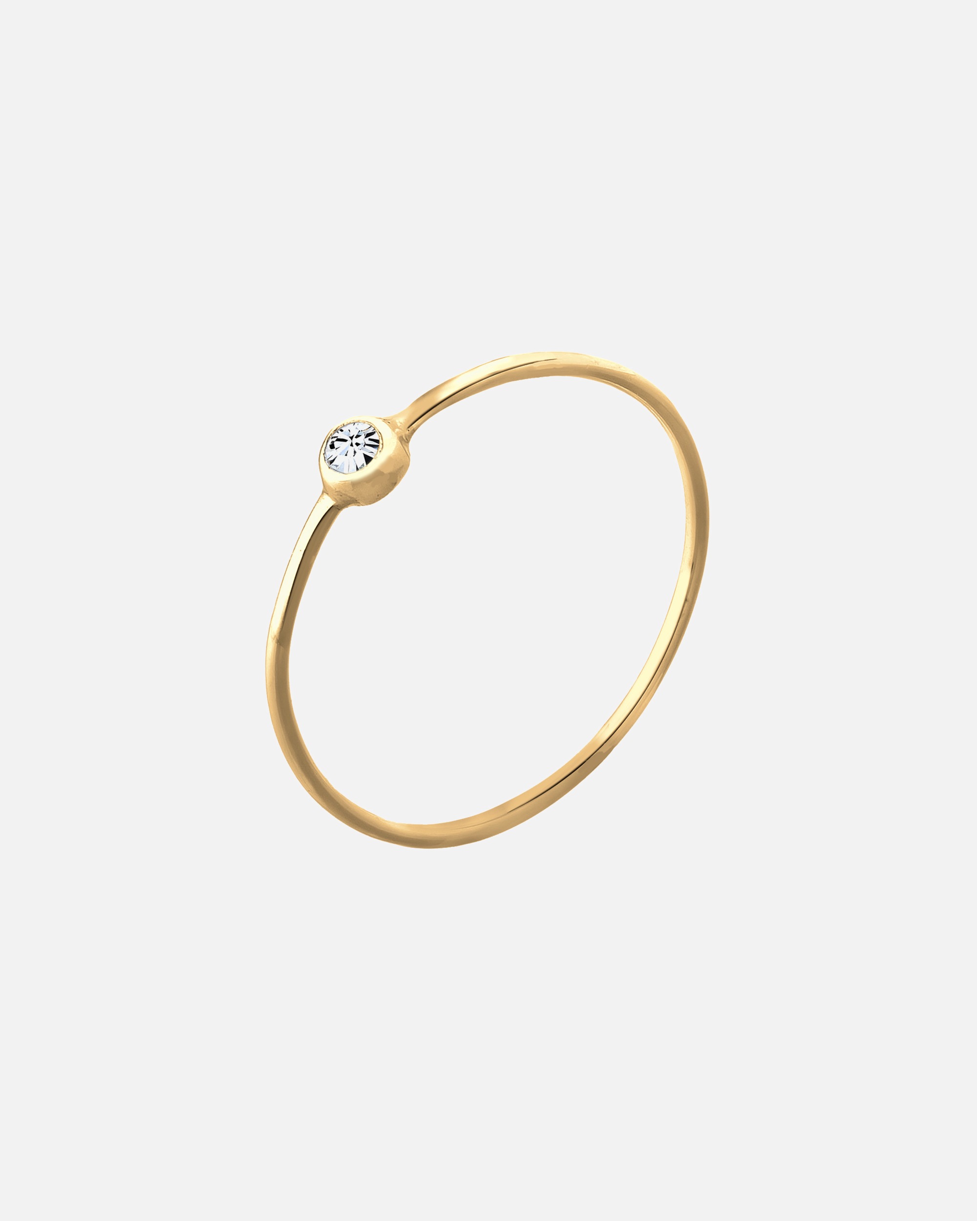 Anello di Femmina Elli Solitario con Cristallo in Argento Sterling 925 54