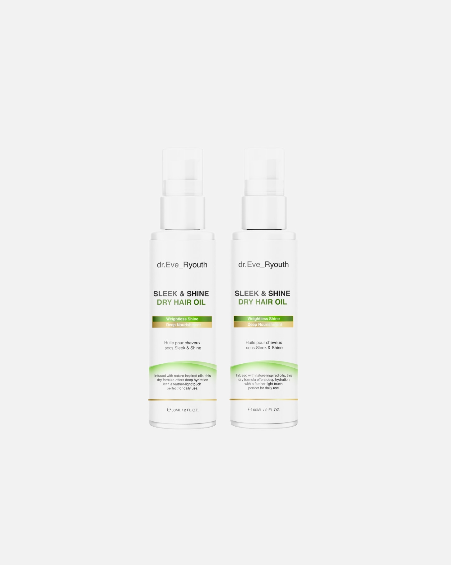 Olio capelli di Femmina Dr. Eve_Ryouth Duo di olio secco 1 pezzo