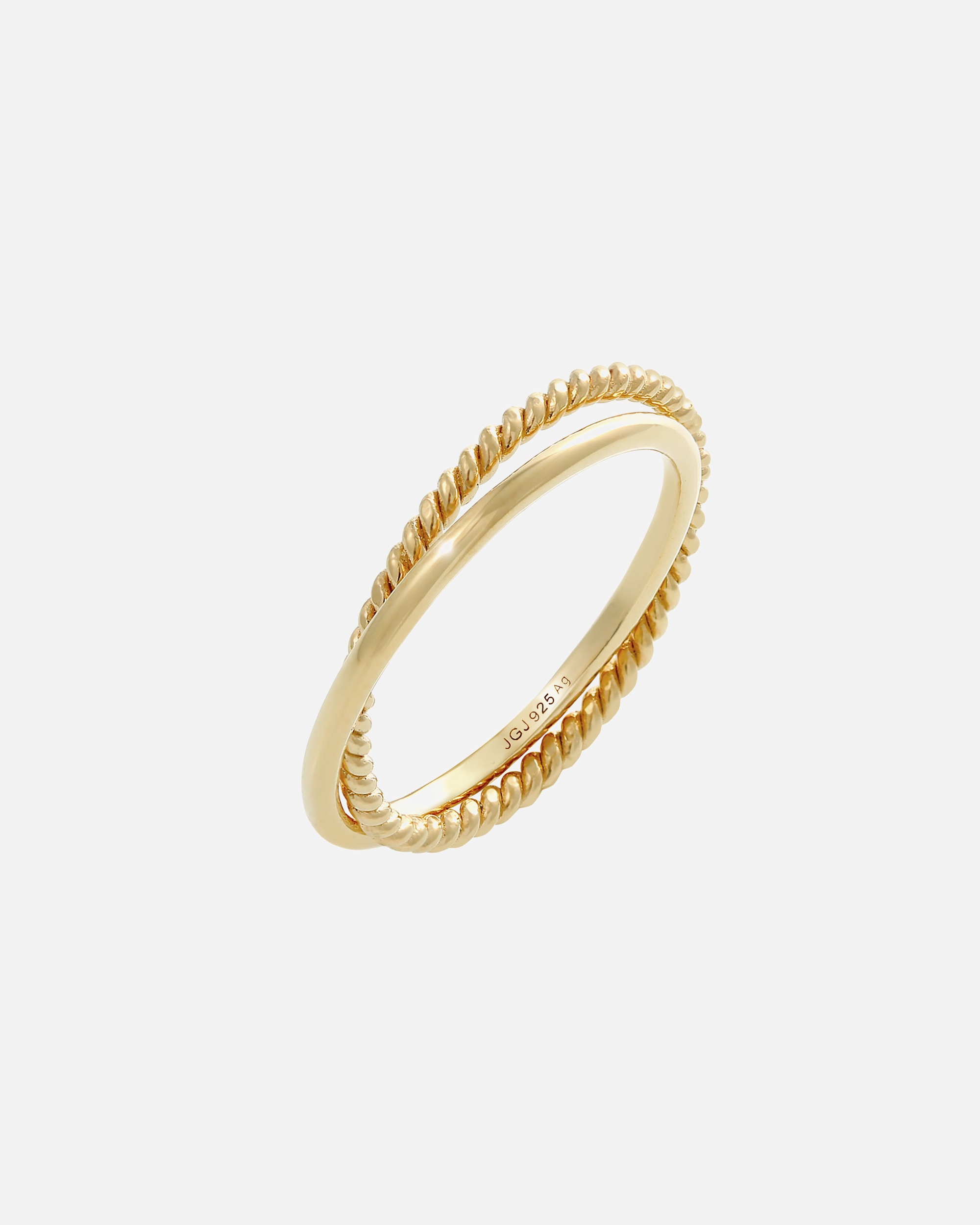 Anello di Femmina Elli Avvolgimento Classico Filigrana Ritorto Tendenza in Argento Sterling 925 50