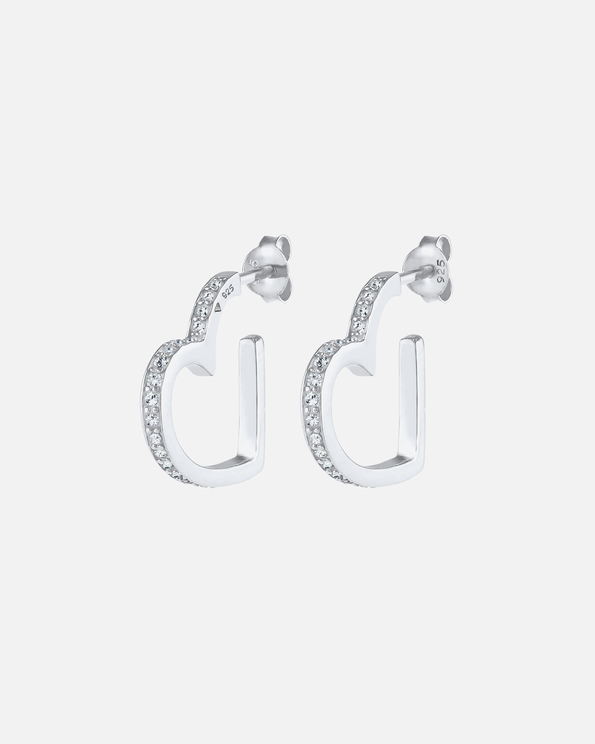 Orecchini di Femmina Elli PREMIUM Bracciale con Catenella a cordone Figaro Elegant in argento sterling 925 silberfarben