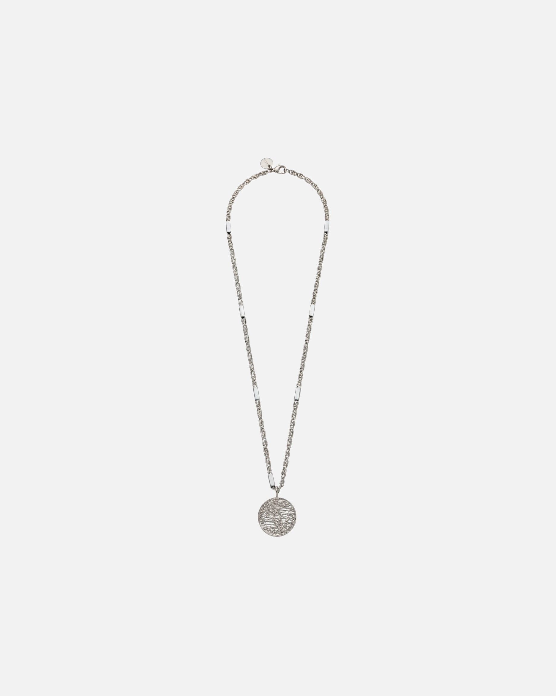 Collana di Unisex Purelei Palm Coin Collana 100% acciaio inossidabile Argento