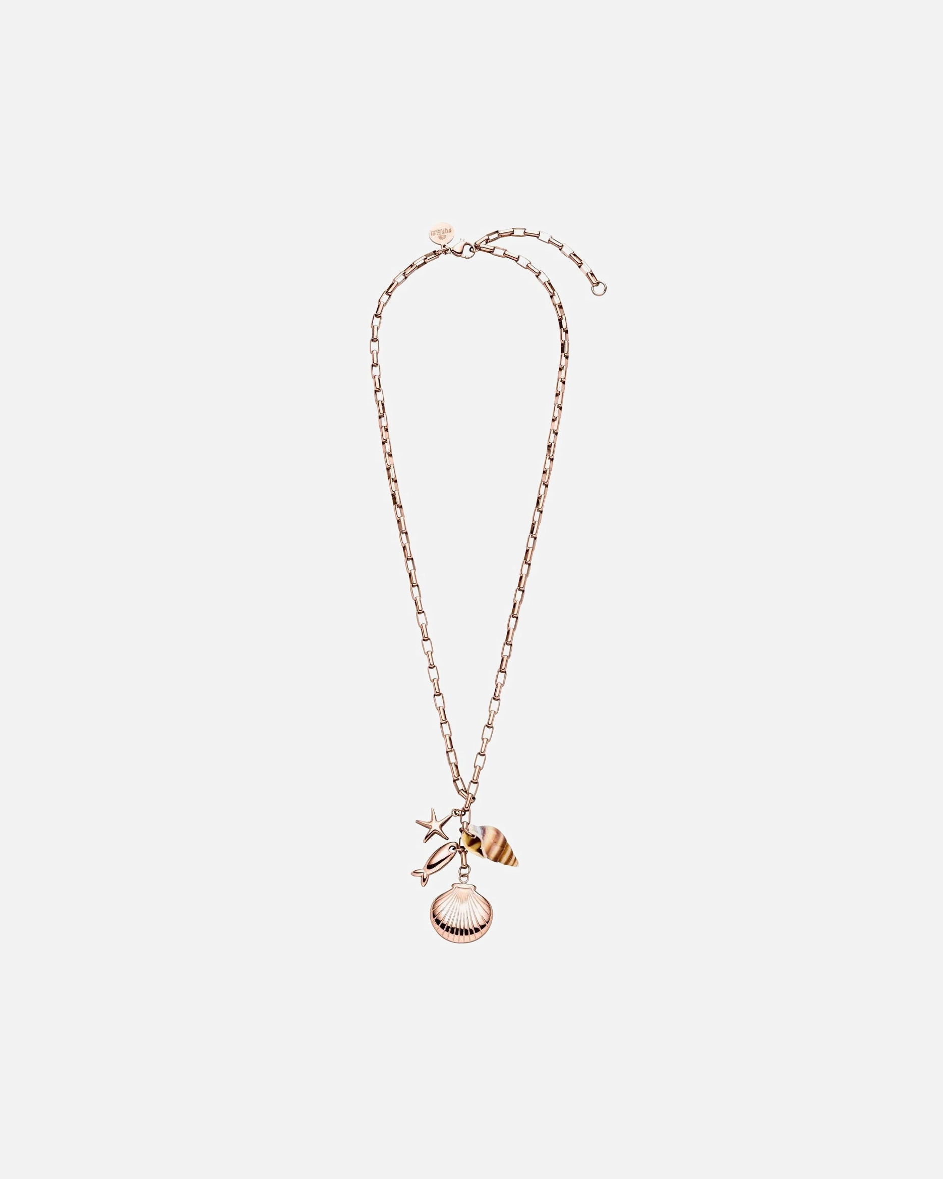 Collana di Unisex Purelei Ocean Crush Collana 100% acciaio inossidabile Oro rosa