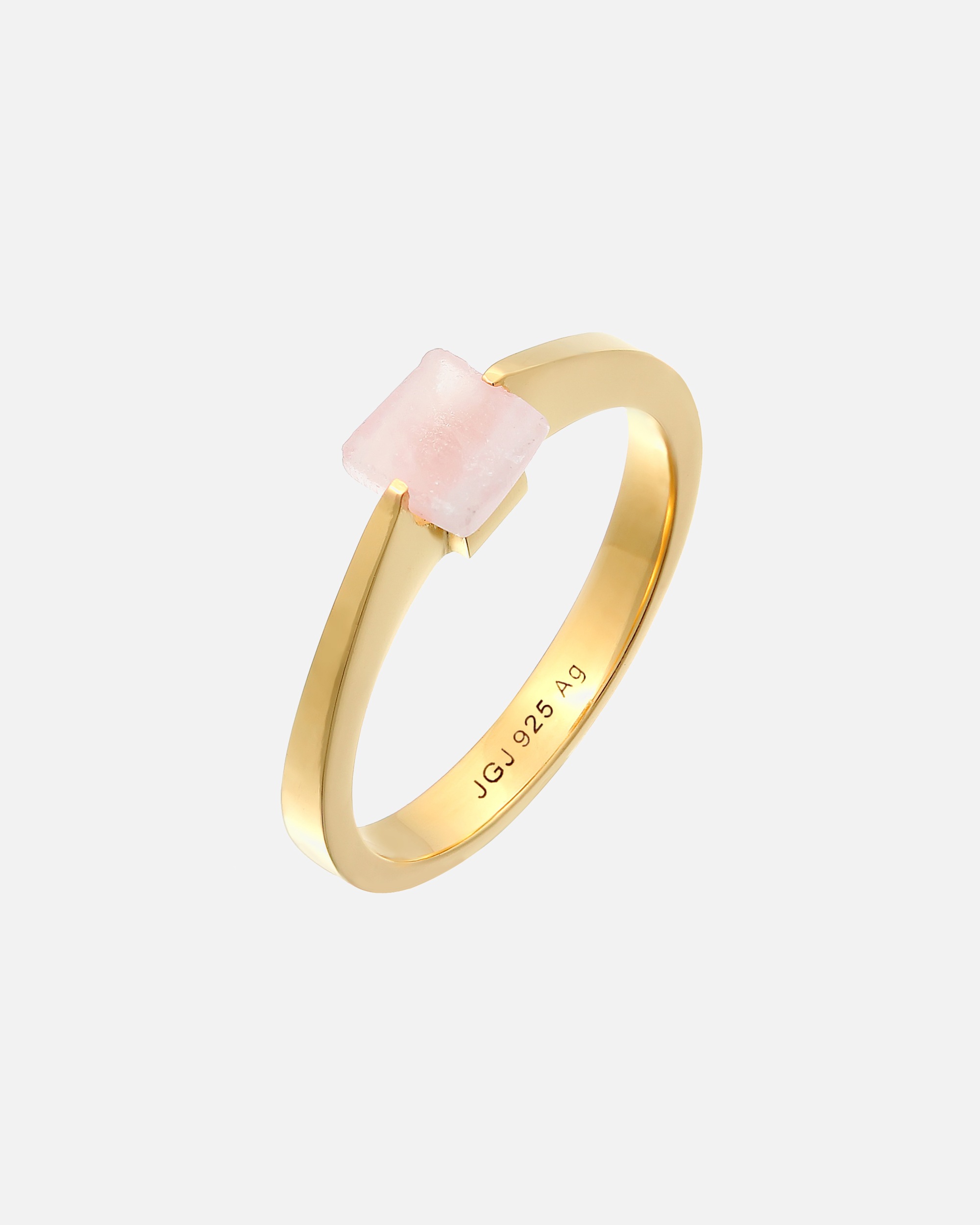 Anello di Femmina Elli PREMIUM Anello con pietra preziosa Capelli d'angelo in argento sterling 925 placcato oro 60