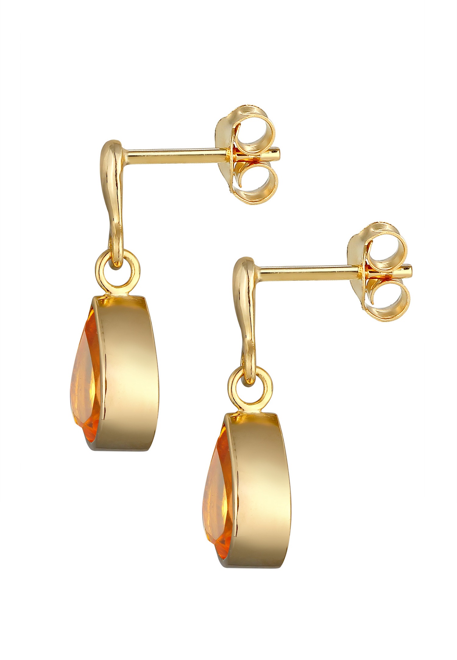 Elli Orecchini Orecchini Elli PREMIUM orecchini pendenti da donna organici con perle coltivate d'acqua dolce in argento sterlino 925 placcato oro Elli Orecchini Orecchini Elli PREMIUM orecchini pendenti da donna organici con perle coltivate d'acqua dolce in argento sterlino 925 placcato oro