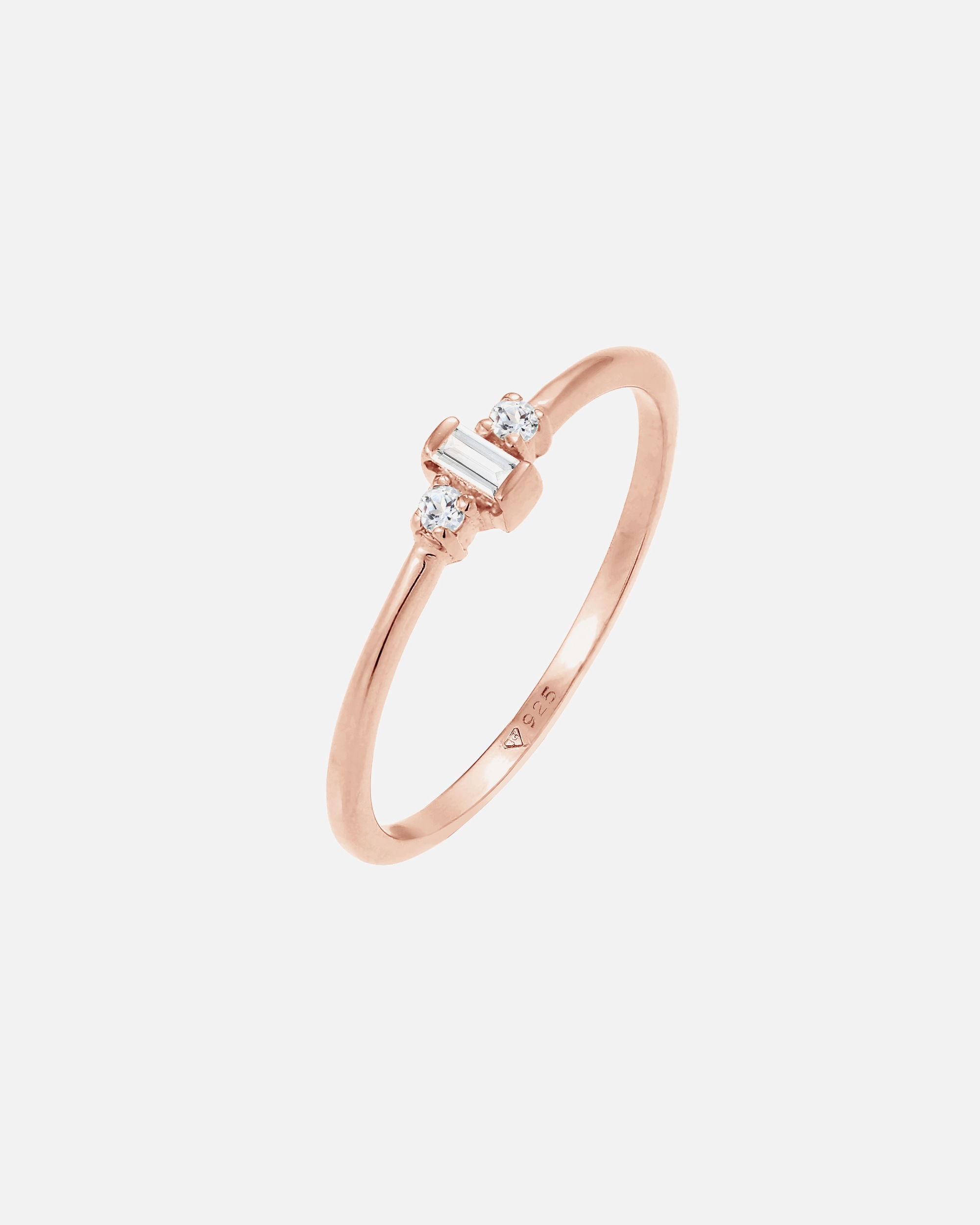 Anello di Femmina Elli PREMIUM solitario di fidanzamento in filigrana con topazio in Argento Sterling 925 placcato oro 54