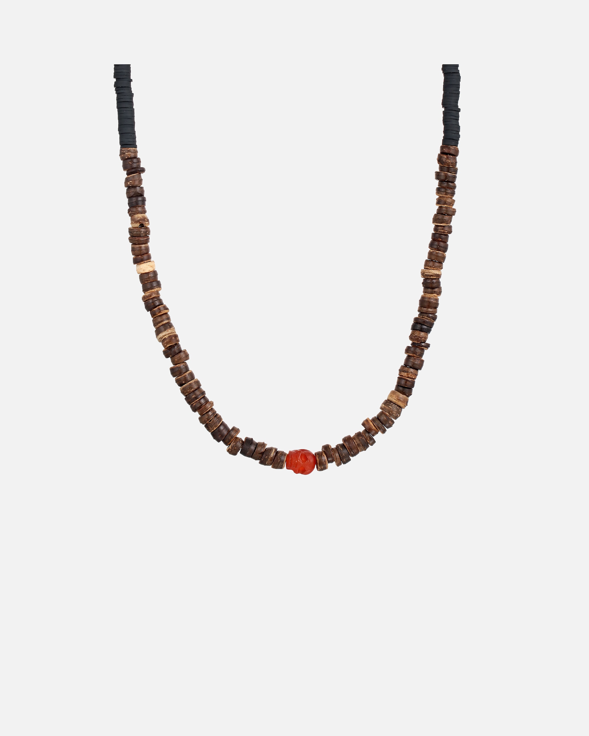 Collana di Maschio KUZZOI Collana argento Cornelian Rosso 925 Sterling Silver 50