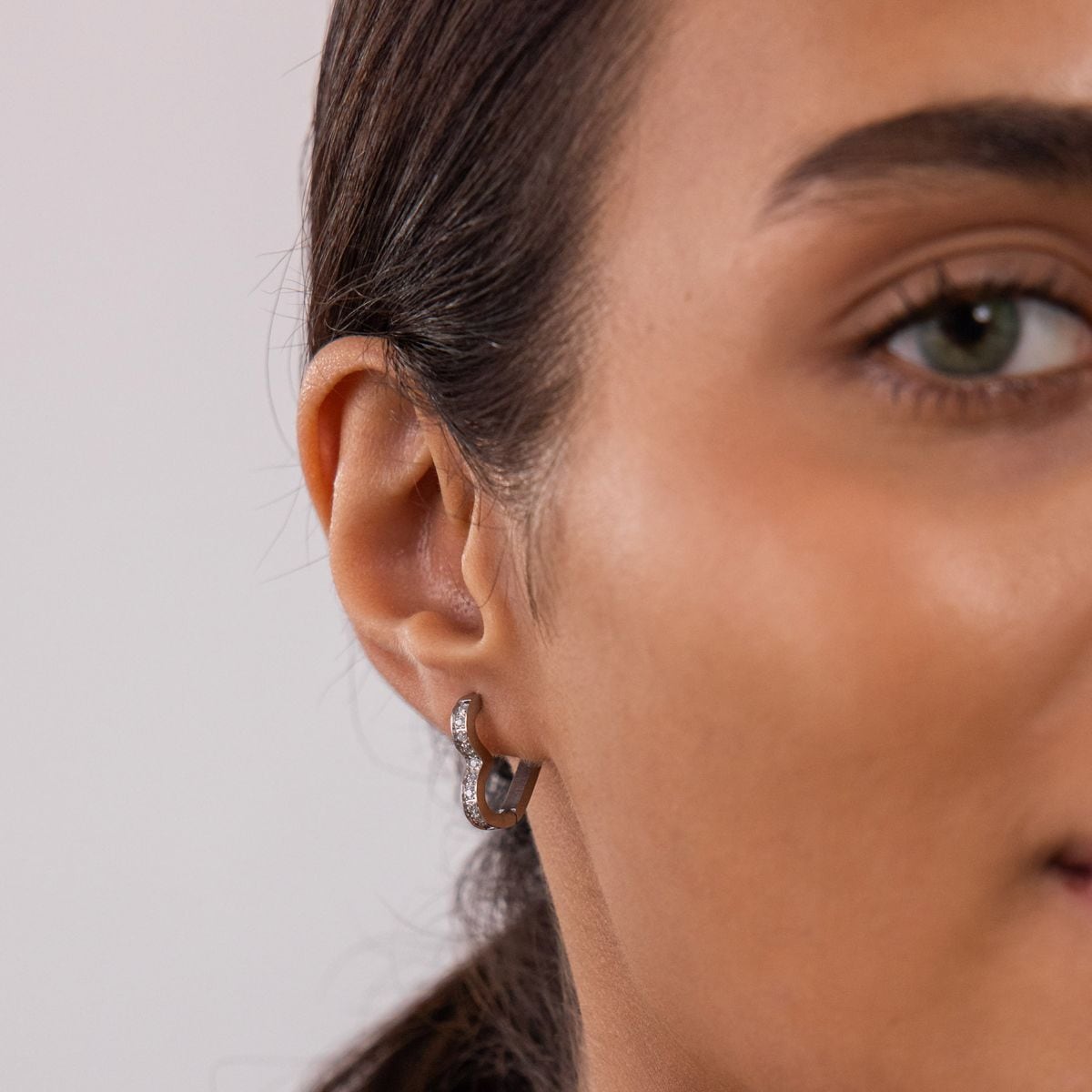 PURELEI® Orecchini Shimmer (oro, argento, oro rosa), impermeabili, da donna, con pietre preziose, piccoli orecchini a cerchio in acciaio inossidabile, regalo per donne, diametro 27 mm, 19mm, Acciaio PURELEI® Orecchini Shimmer (oro, argento, oro rosa), impermeabili, da donna, con pietre preziose, piccoli orecchini a cerchio in acciaio inossidabile, regalo per donne, diametro 27 mm, 19mm, Acciaio
