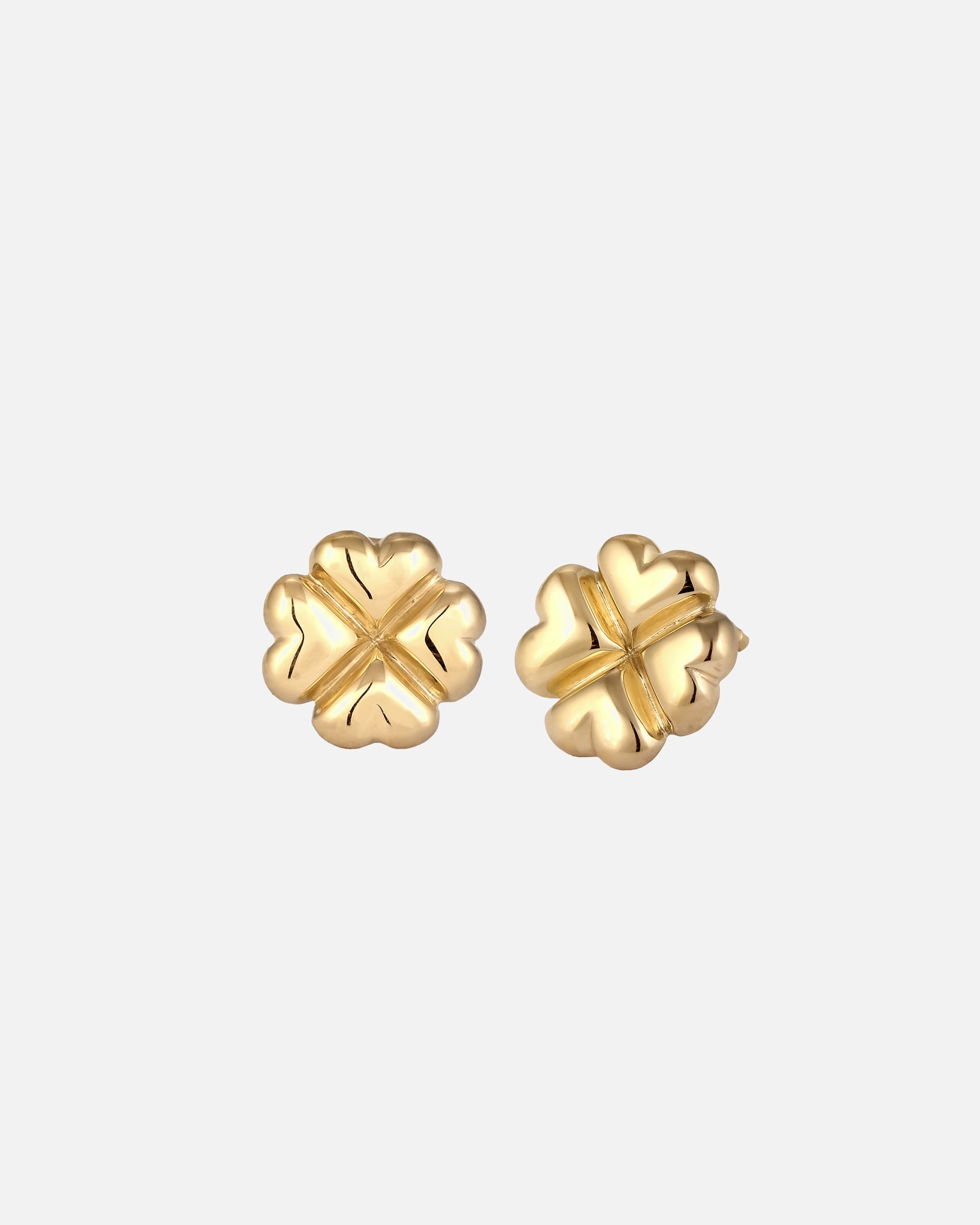 Orecchini di Femmina Elli Orecchino Trifoglio 925 Sterling Silver goldfarben