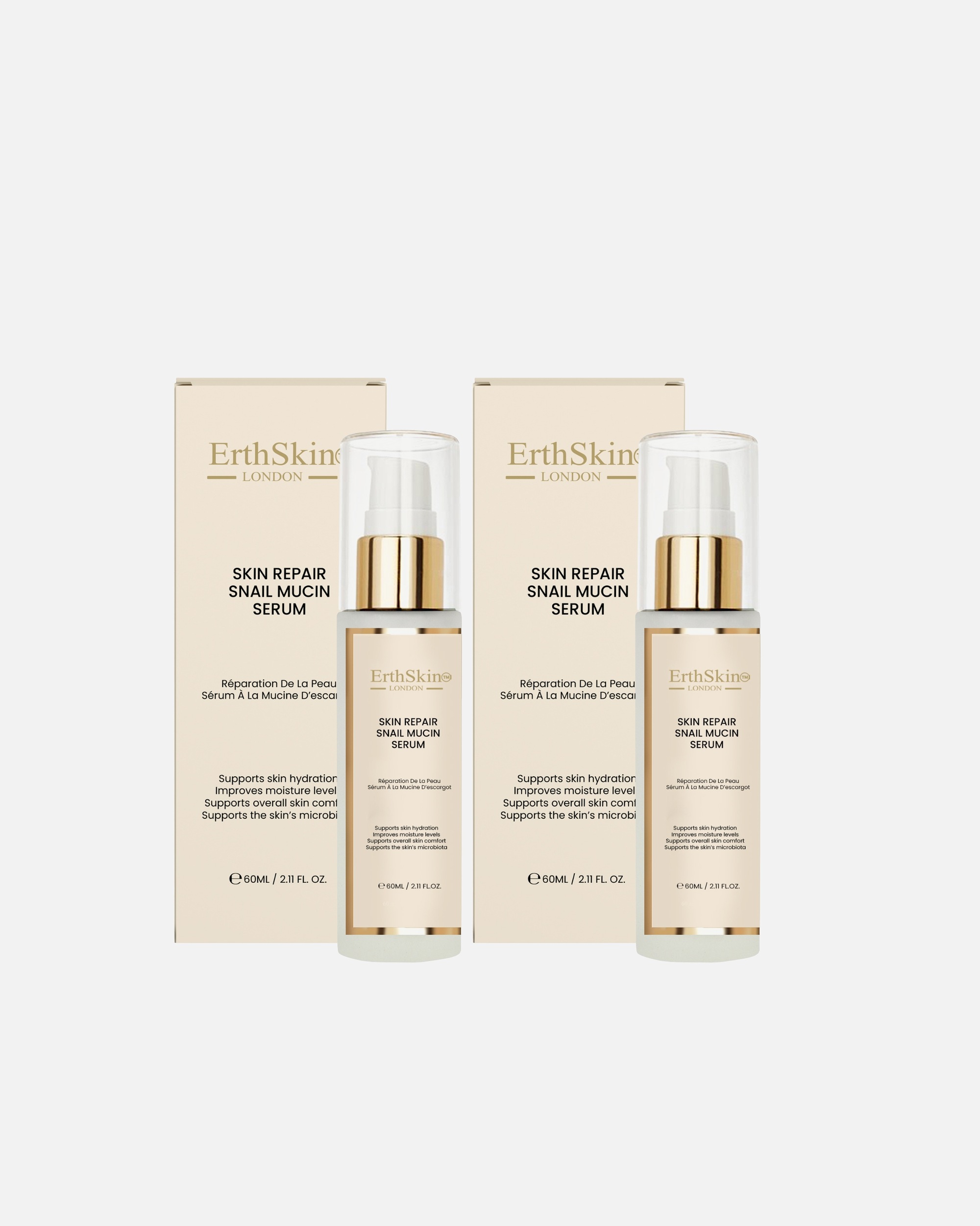 di Unisex ErthSkin London 2x Siero riparatore alla bava di lumaca 1 pezzo