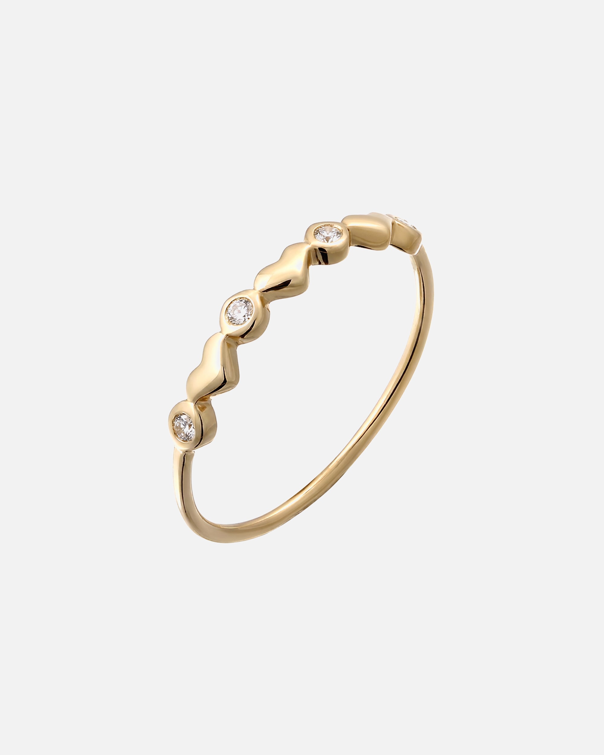 Anello di Femmina Elli PREMIUM Anello Cuore Topazio Bianco 375 Oro Giallo 52