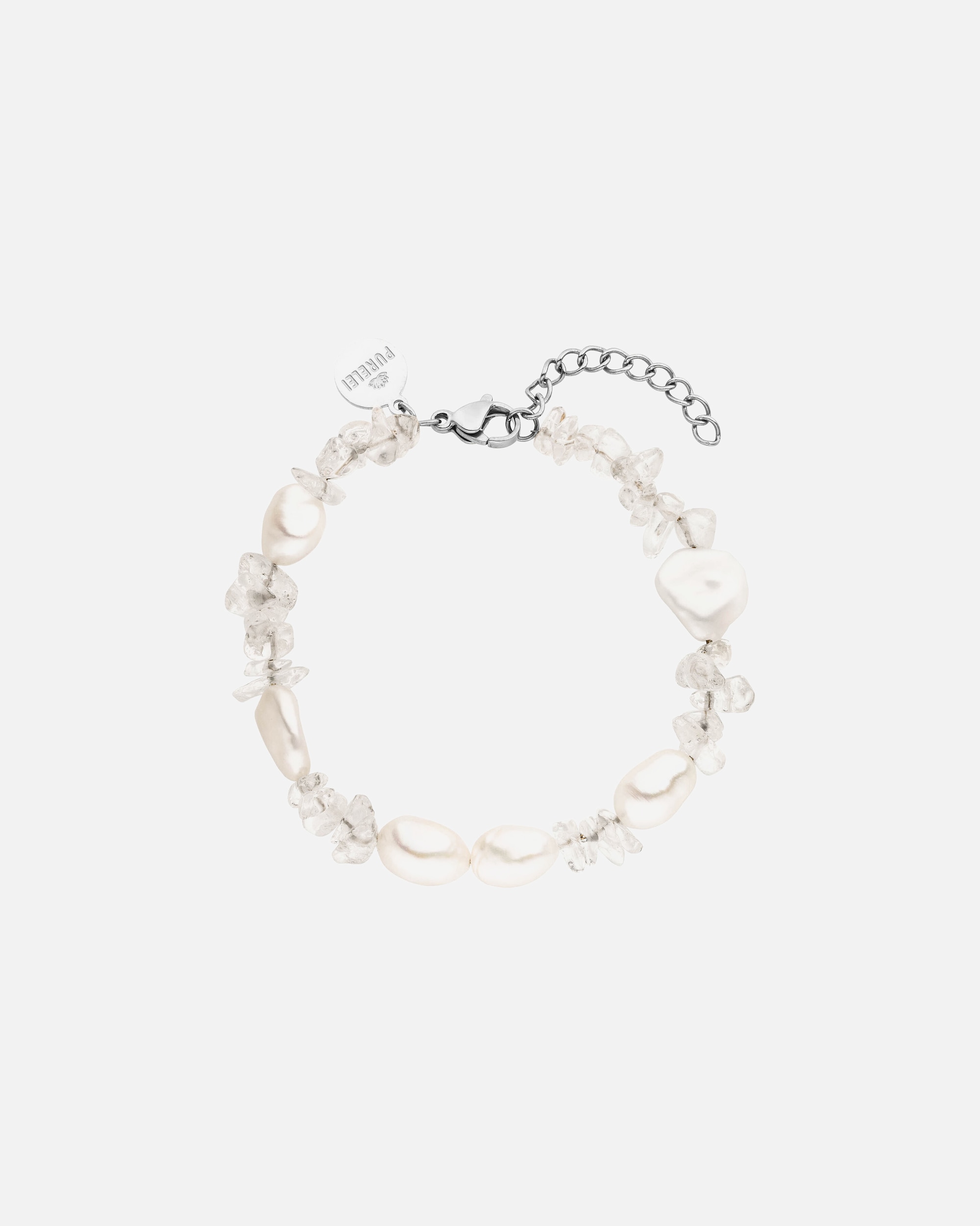 Braccialetto di Femmina Purelei Crystal Wave Bracciale 100% acciaio inossidabile Argento