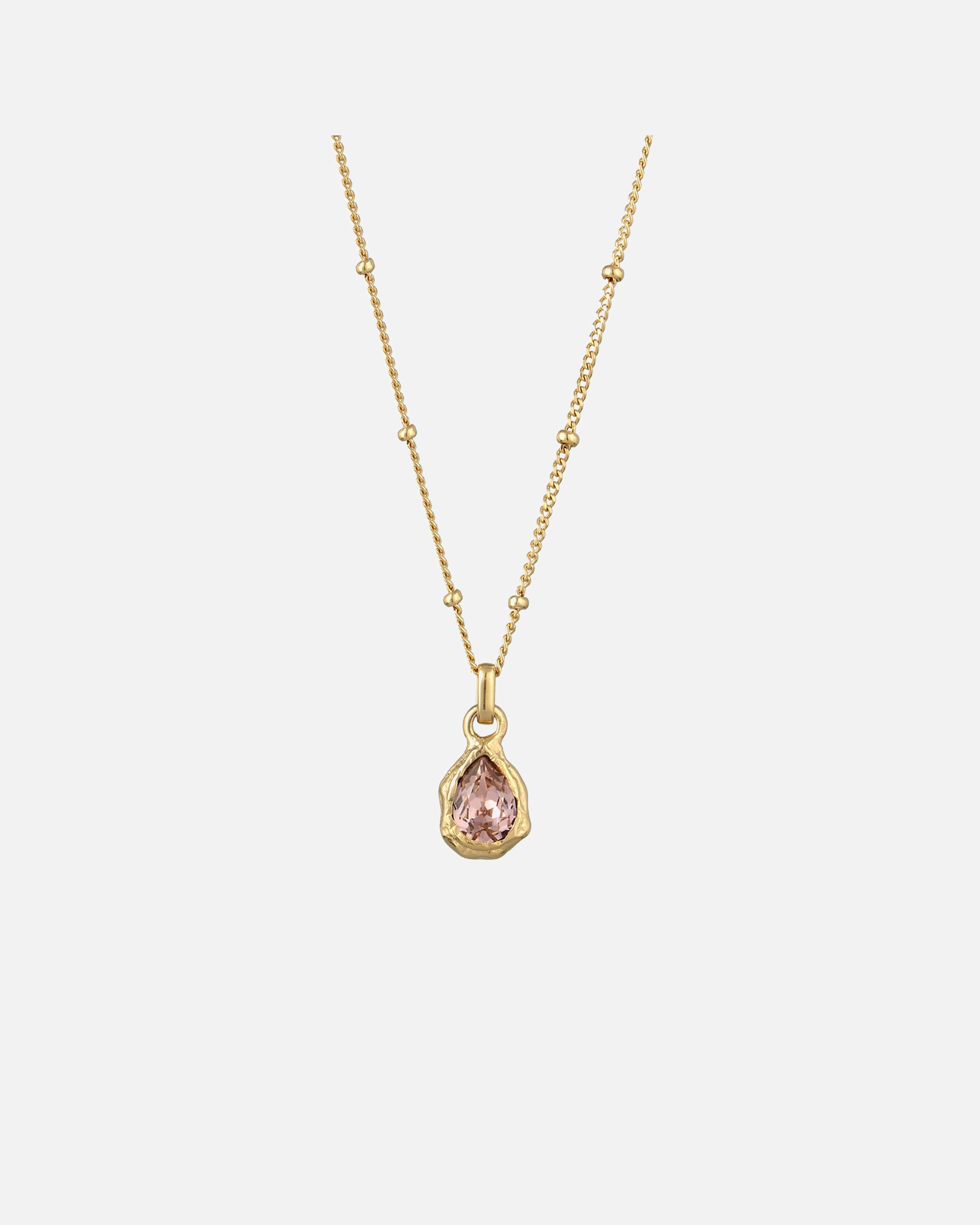 Collana di Femmina Elli Collana con pendente Cristalli Vetro Rosa 925 Sterling Silver Gold-plated 45